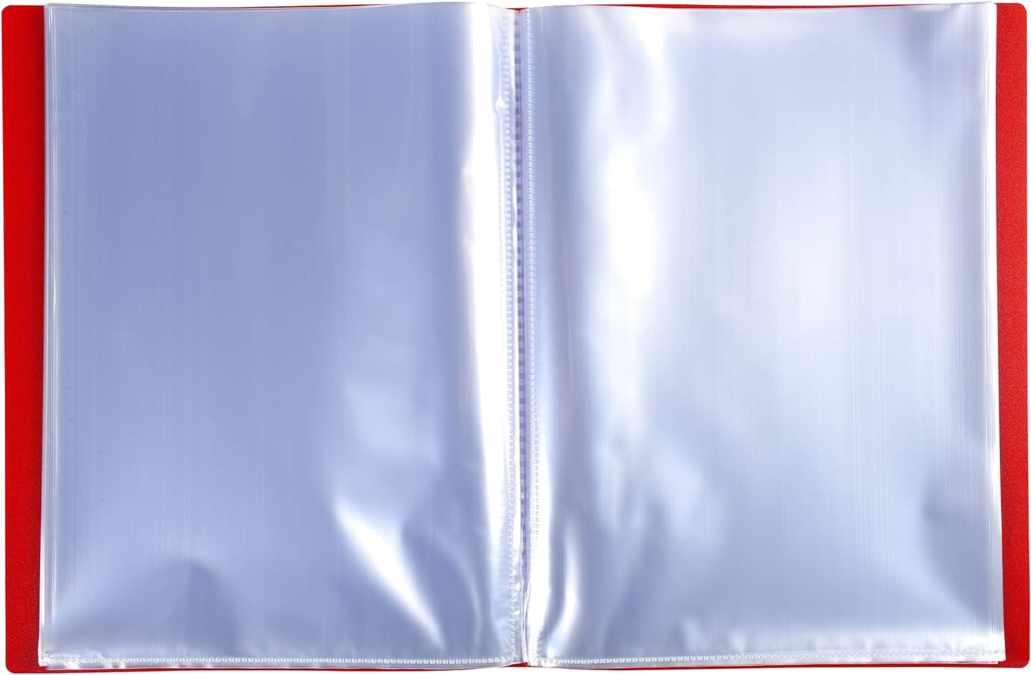 PORTALISTINI OPAK PPL 100 BUSTE 0.5mm A4 - Rosso