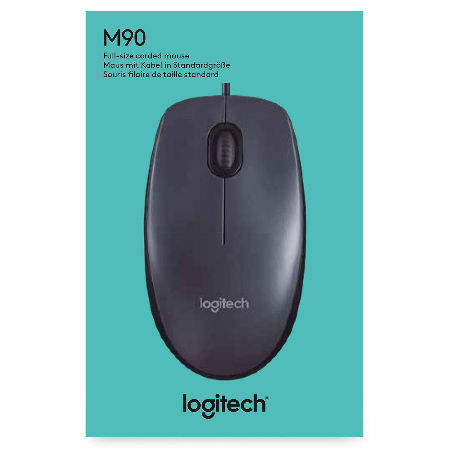 Logitech M90 Mouse USB Cablato  1000 DPI  Mouse Ambidestro
