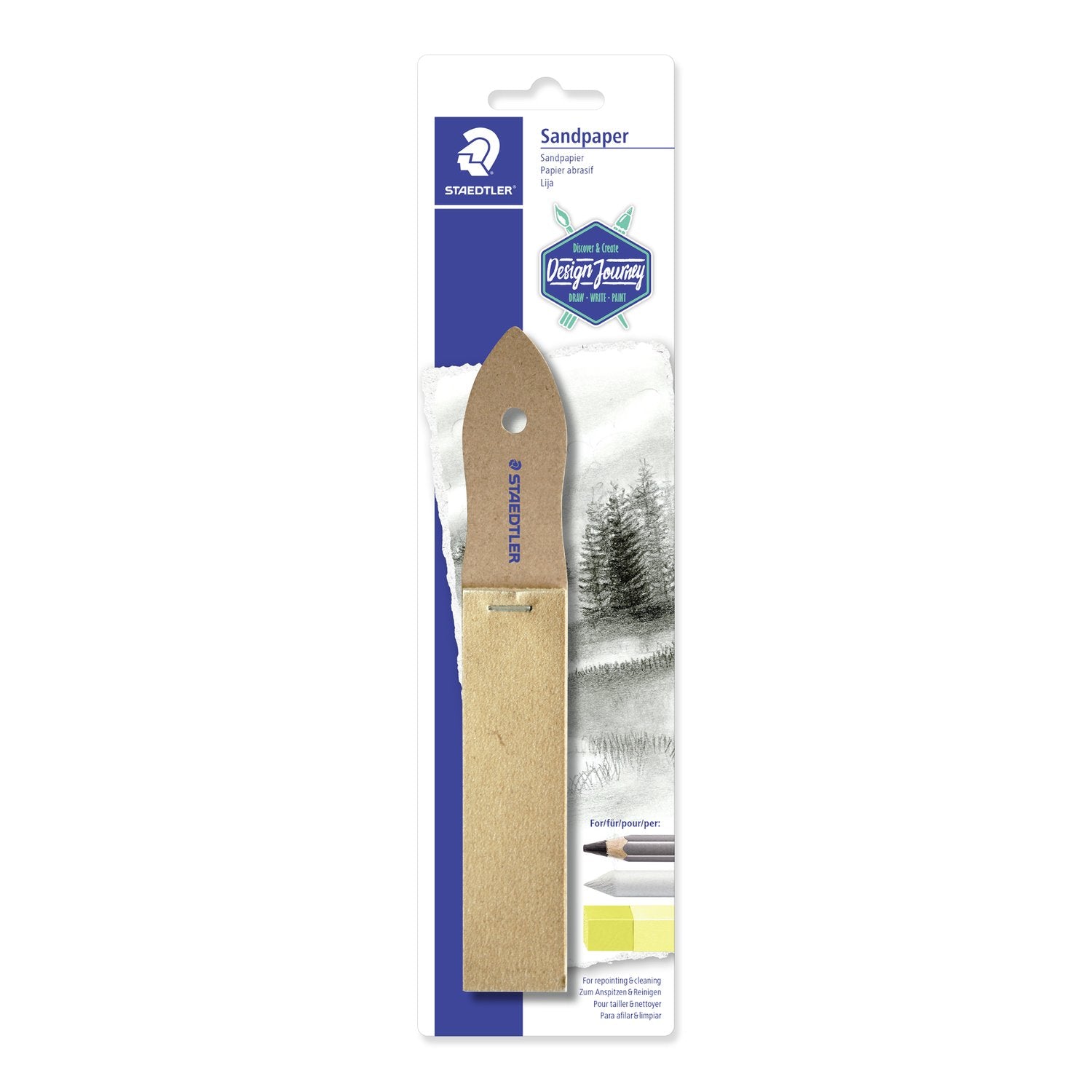 STAEDTLER Carta Vetrata Blister 12 fogli