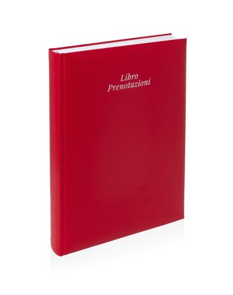 Agenda giornaliera 12 mesi per ristoranti 2026 - Rosso