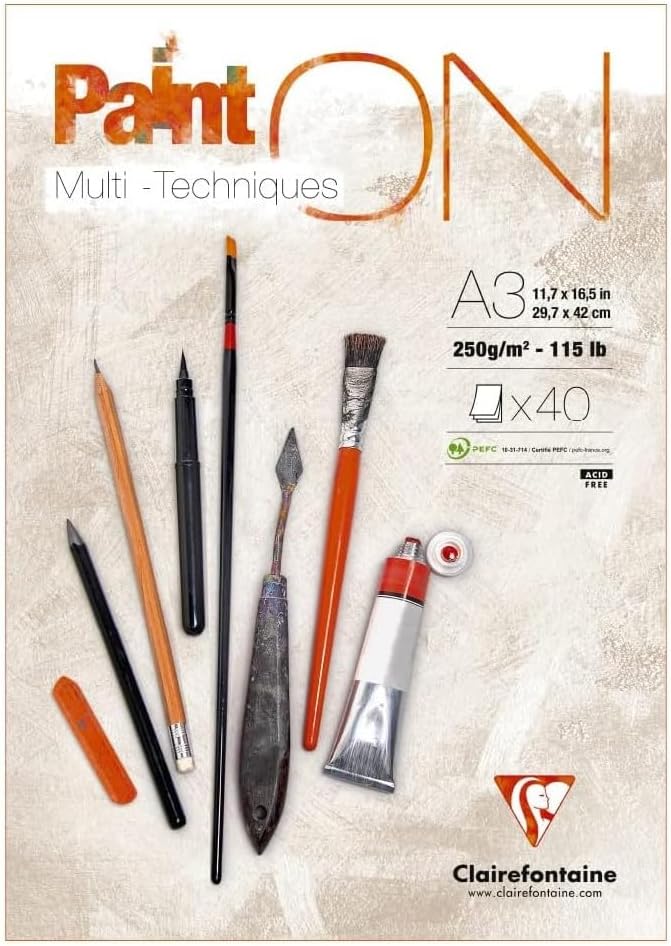 PAINT ON A3 250GR PER MULTITECNICHE