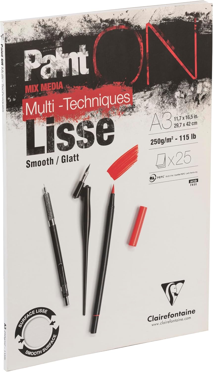 PAINT ON LISSE 25FF 250GR - A3