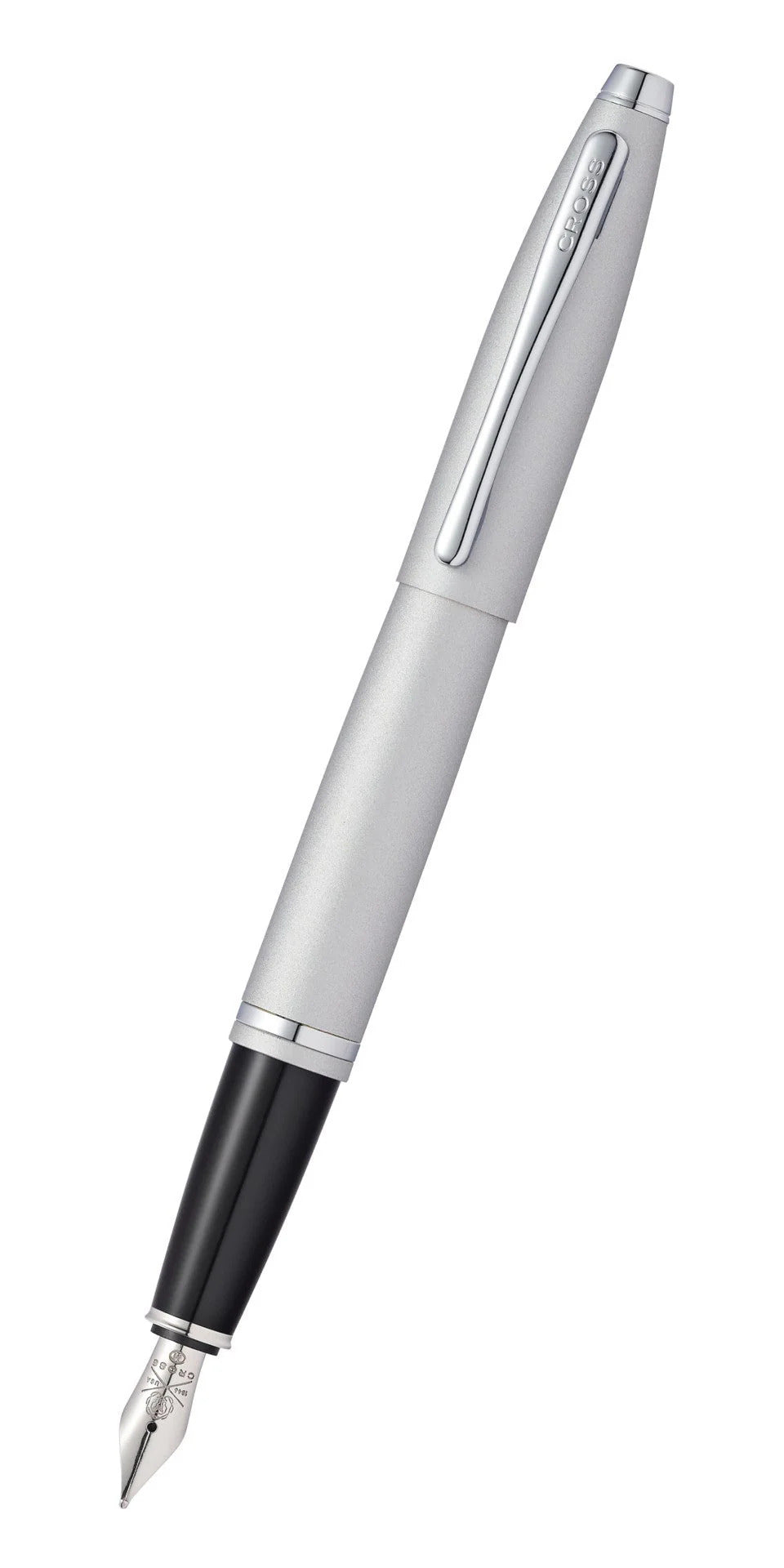 Penna stilografica Calais™ in acciaio satinato con pennino