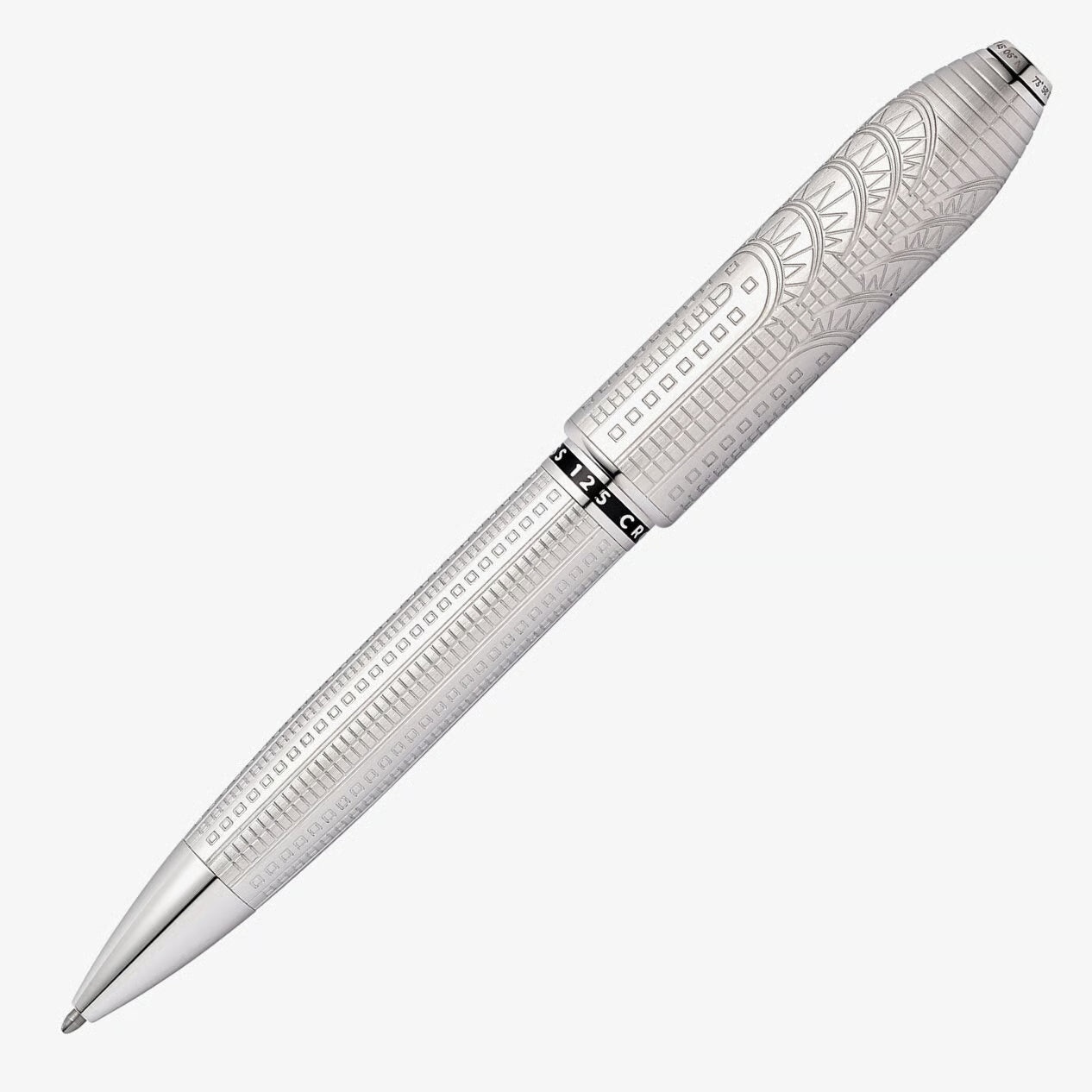 Penna a sfera Cross Peerless - New York Placcata in Platino