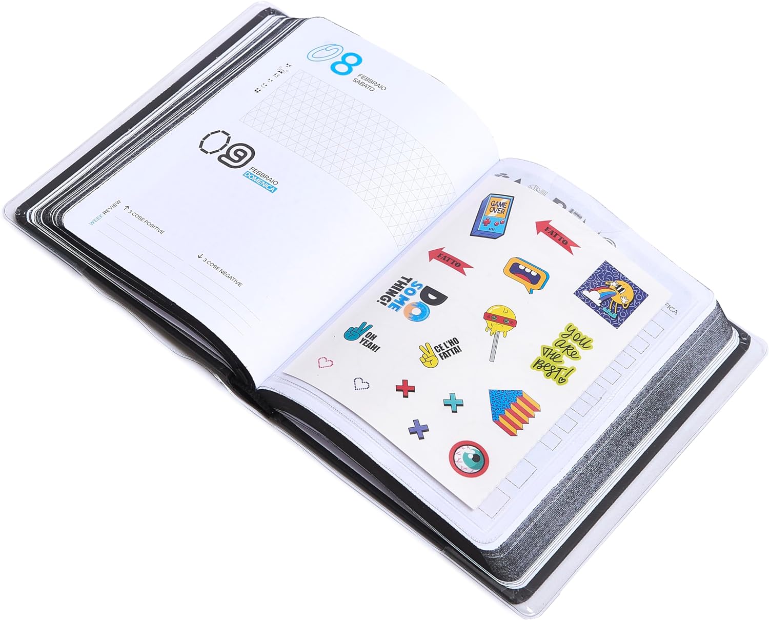 DIARIO AGENDA16 MESI EASY 12 5X16 5 BE-YOU ULTRA BLACK 24/25