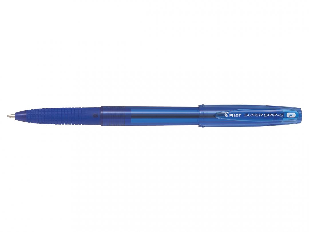 Super Grip G cap penna a sfera punta fine blu