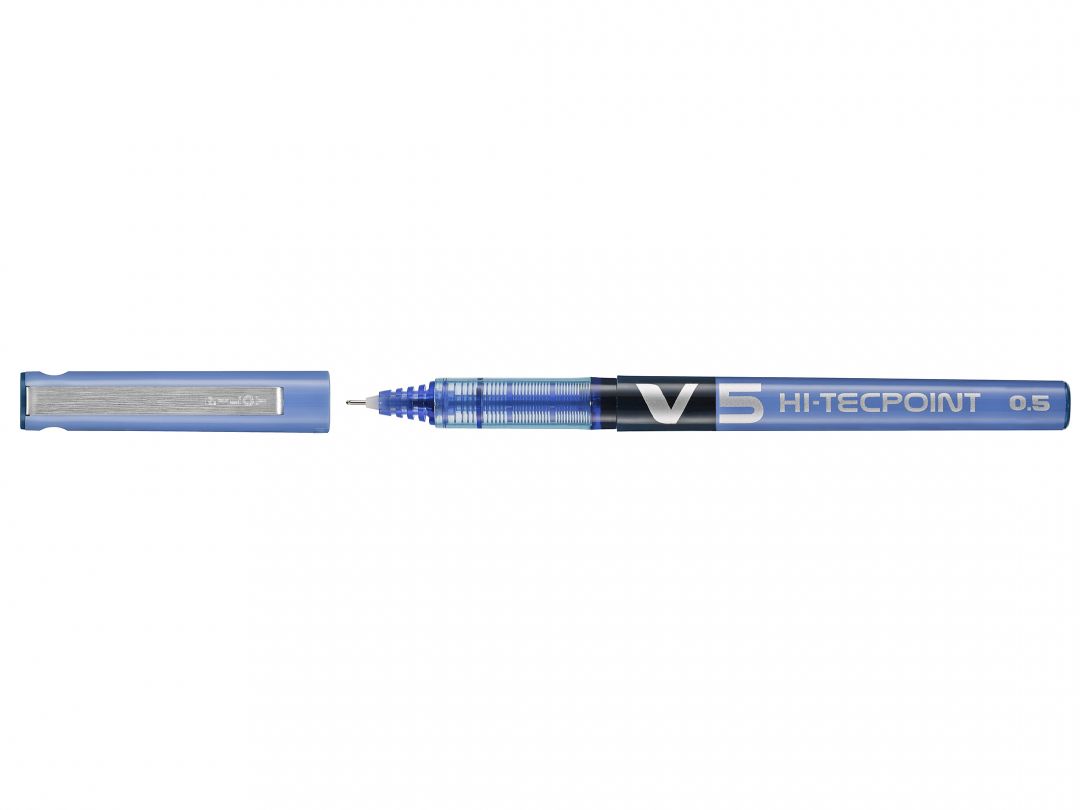 CF 12 PZ Hi-Tecpoint V5 Penna roller punta fine blu