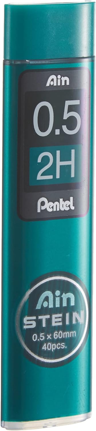 PENTEL Mine p.matite AINSTEIN 0.5mm C275-2H 40 pezzi  2H