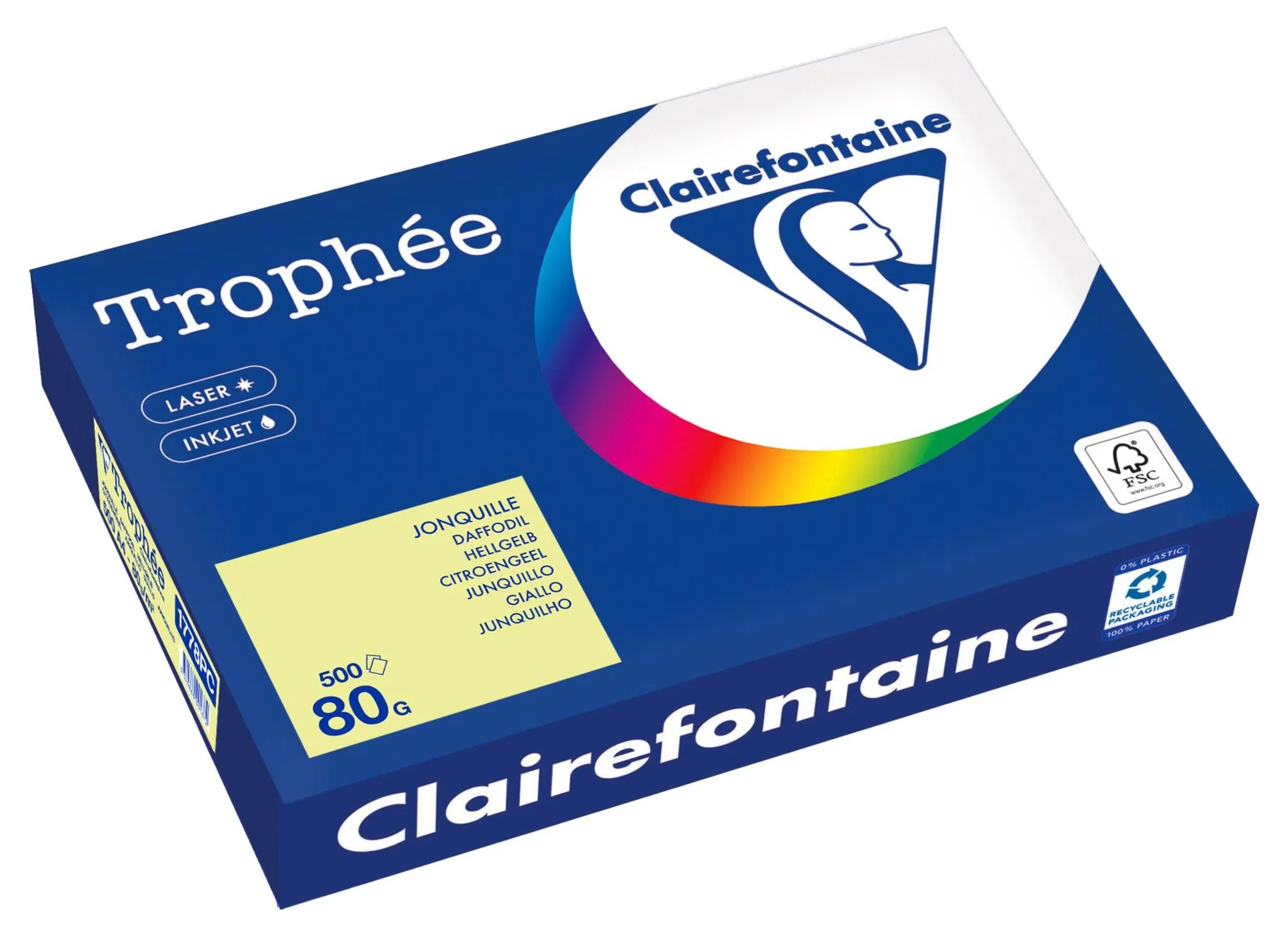Carta per fotocopie Clairefontaine A4 80g Giallo