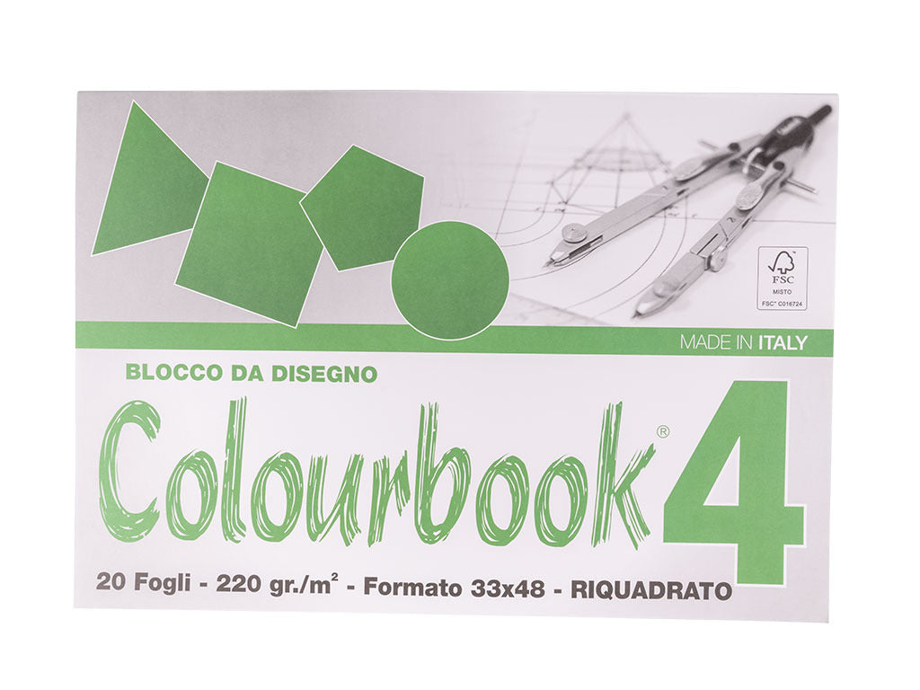 Blocco da disegno C4 Liscio Riquadrato - 33x48