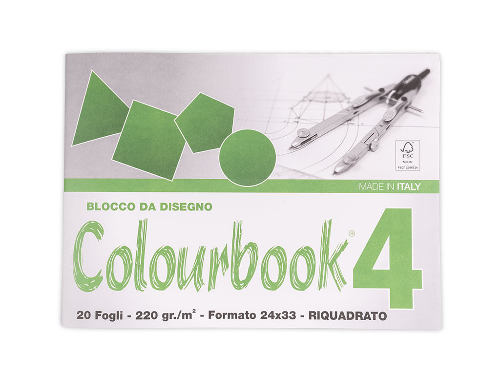 Blocco da disegno C4 Liscio Riquadrato - 24x33