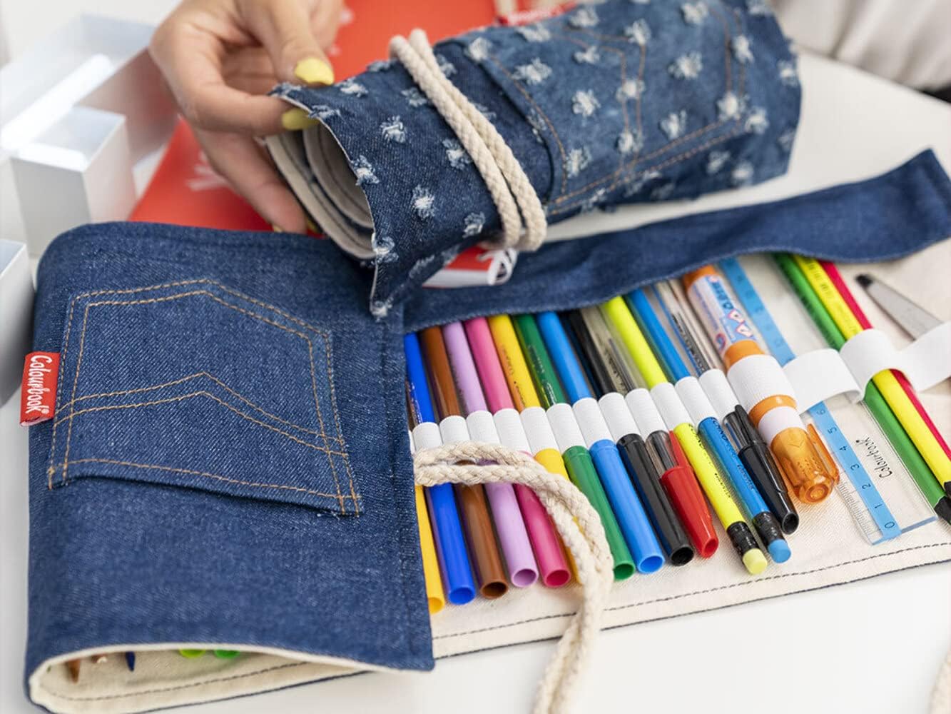Colourbook Rotolo portapenne Roller Jeans