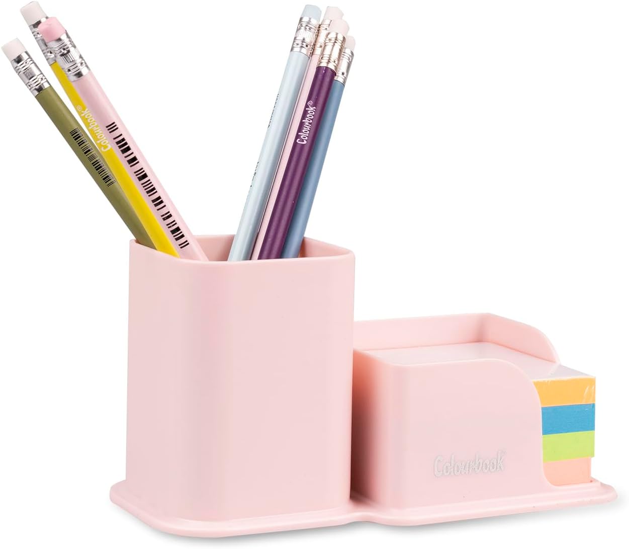 Portapenne con block notes Bloom Rosa Fiore