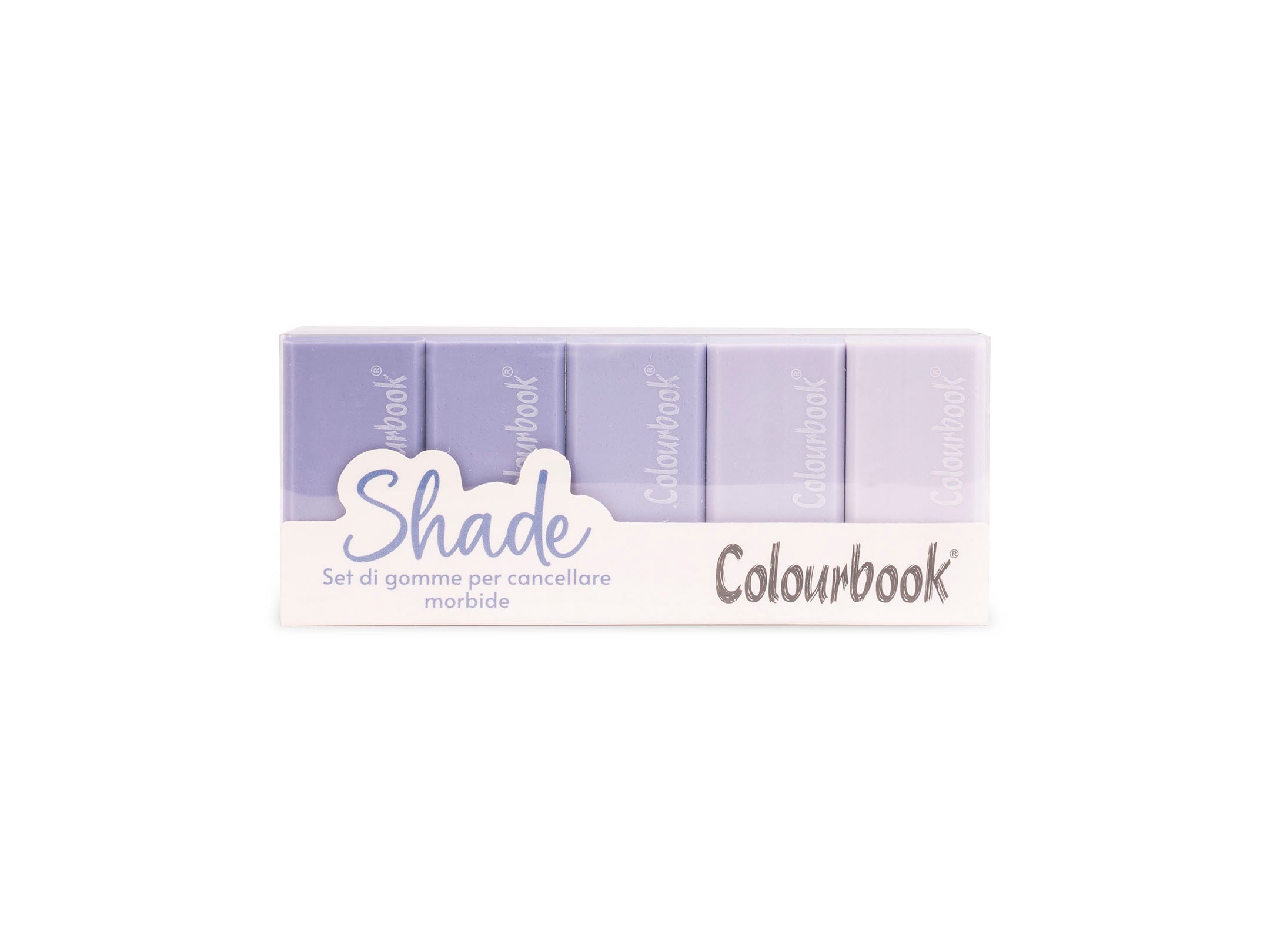 Set 5 gomme da cancellare Shade Lavanda