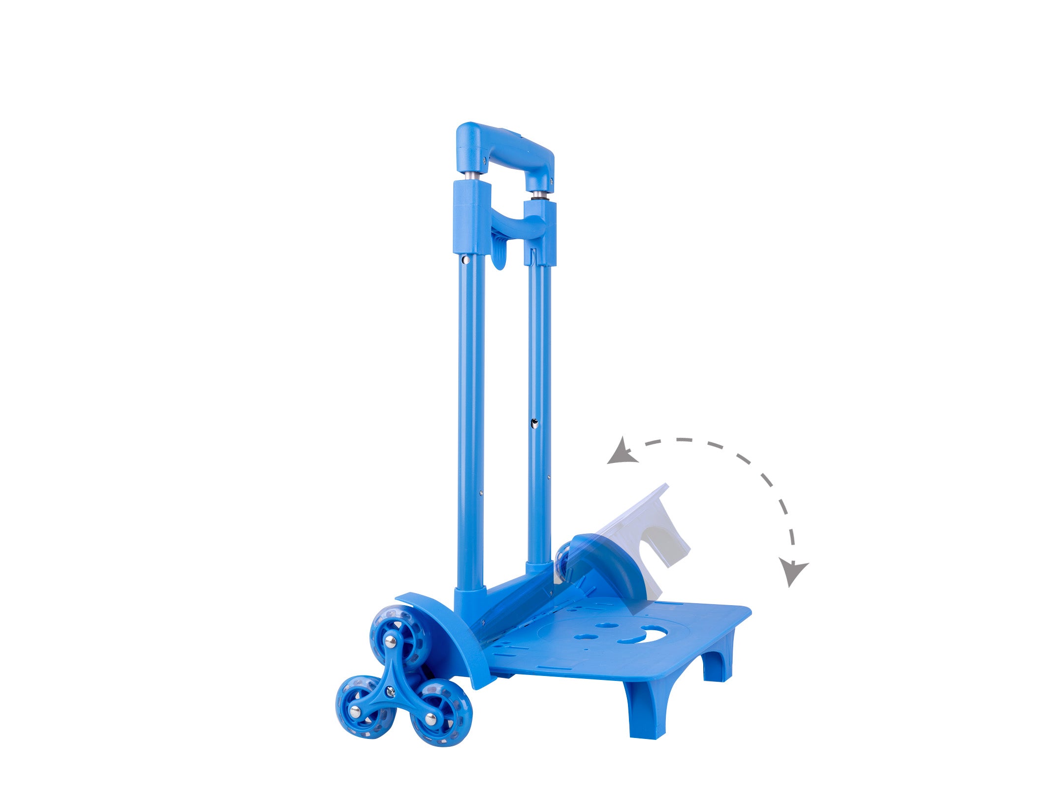 Trolley porta zaino Azzurro Fluo