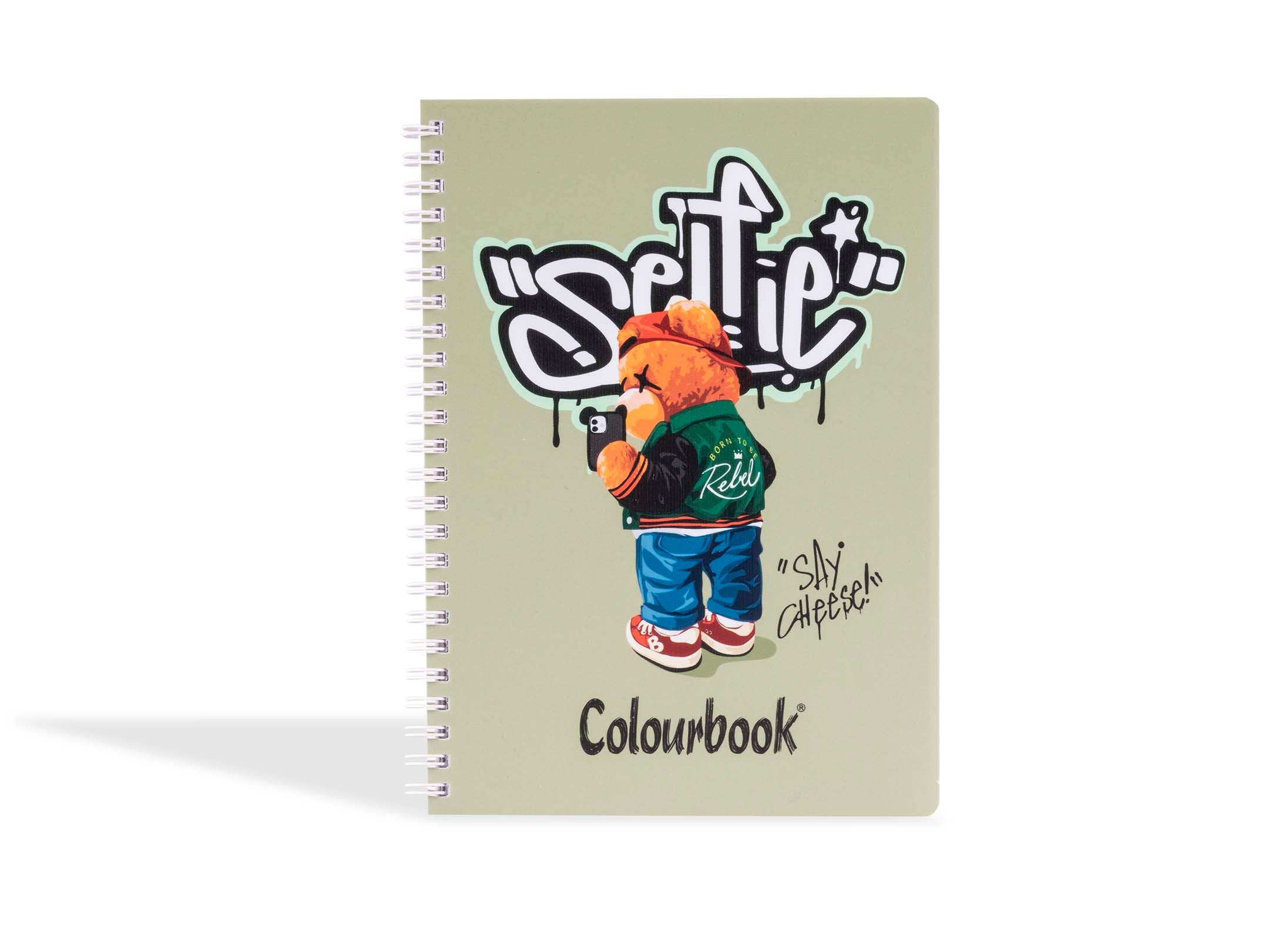 Quaderno A4 spiralato Funny and bears Selfie colourbook 1R