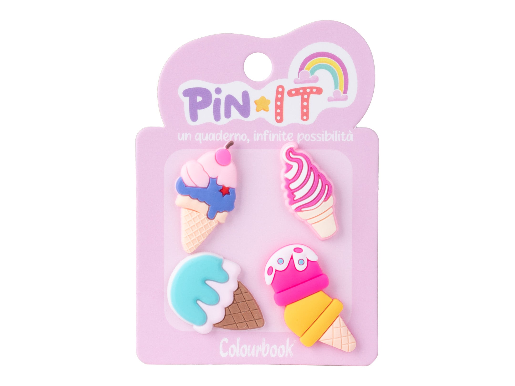 Set 4 Pezzi Pin It Ice Cream