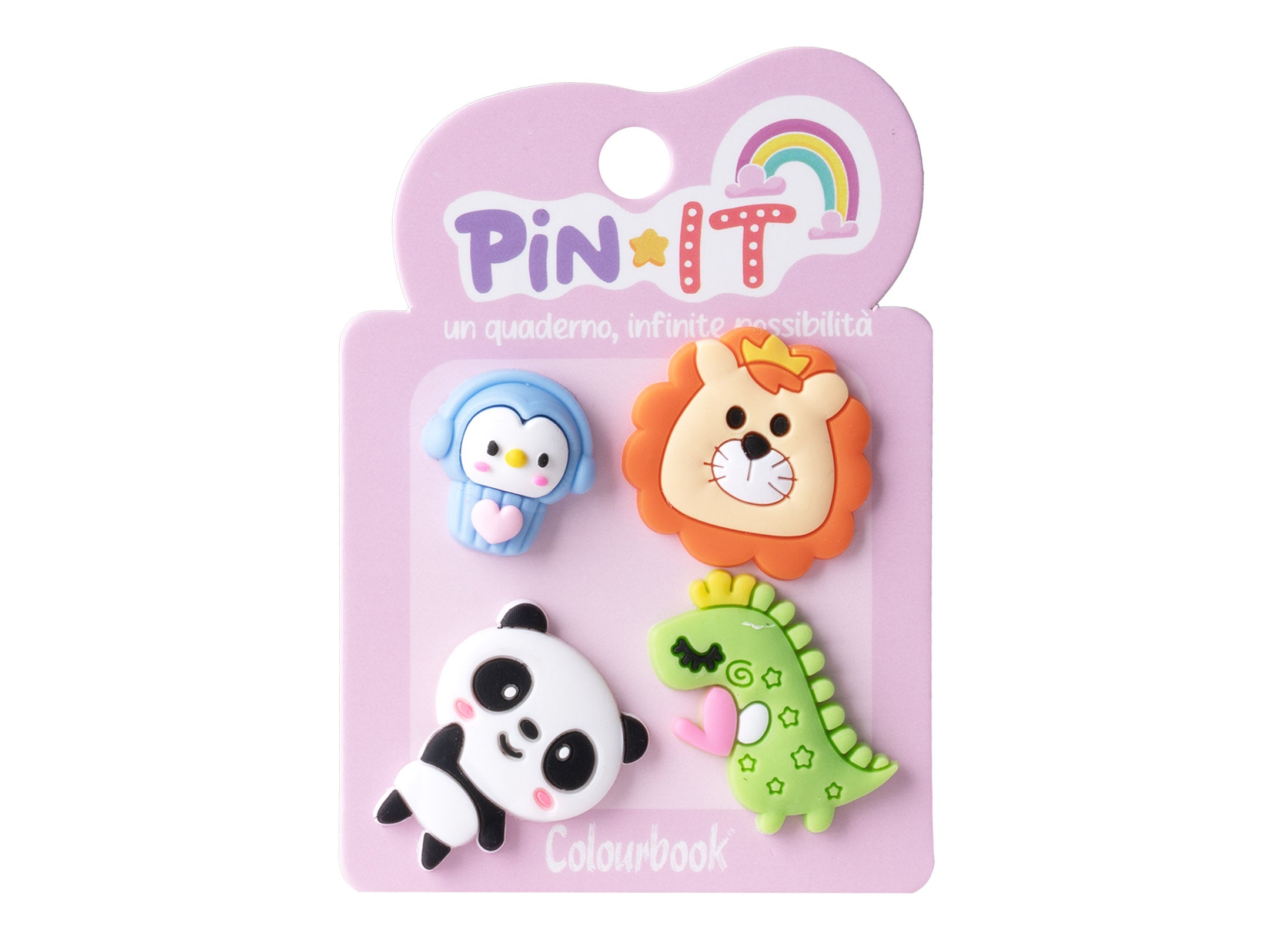 Set 4 Pezzi Pin It Cutie Animals