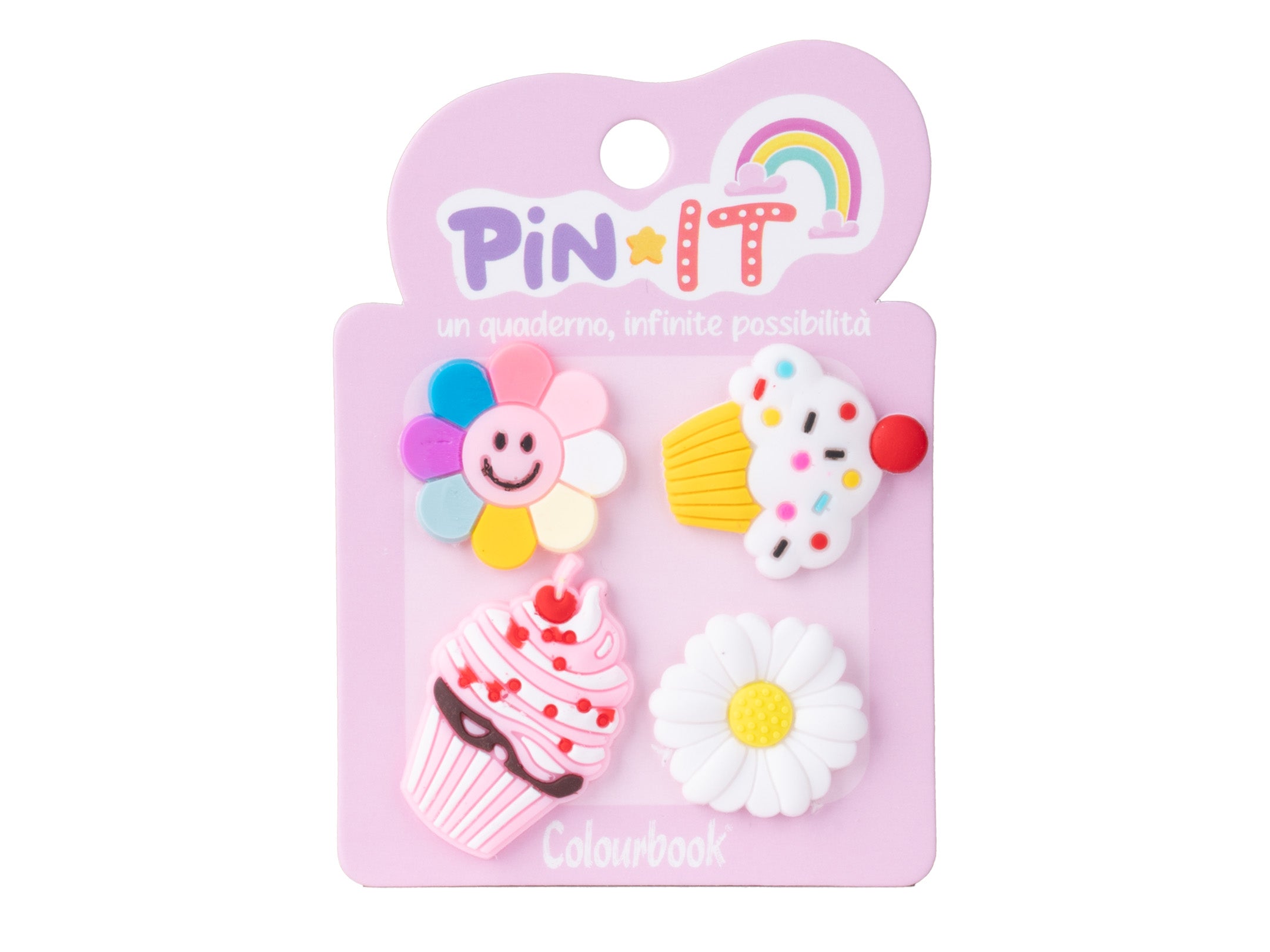 Set 4 Pezzi Pin It Smiley Sweeties