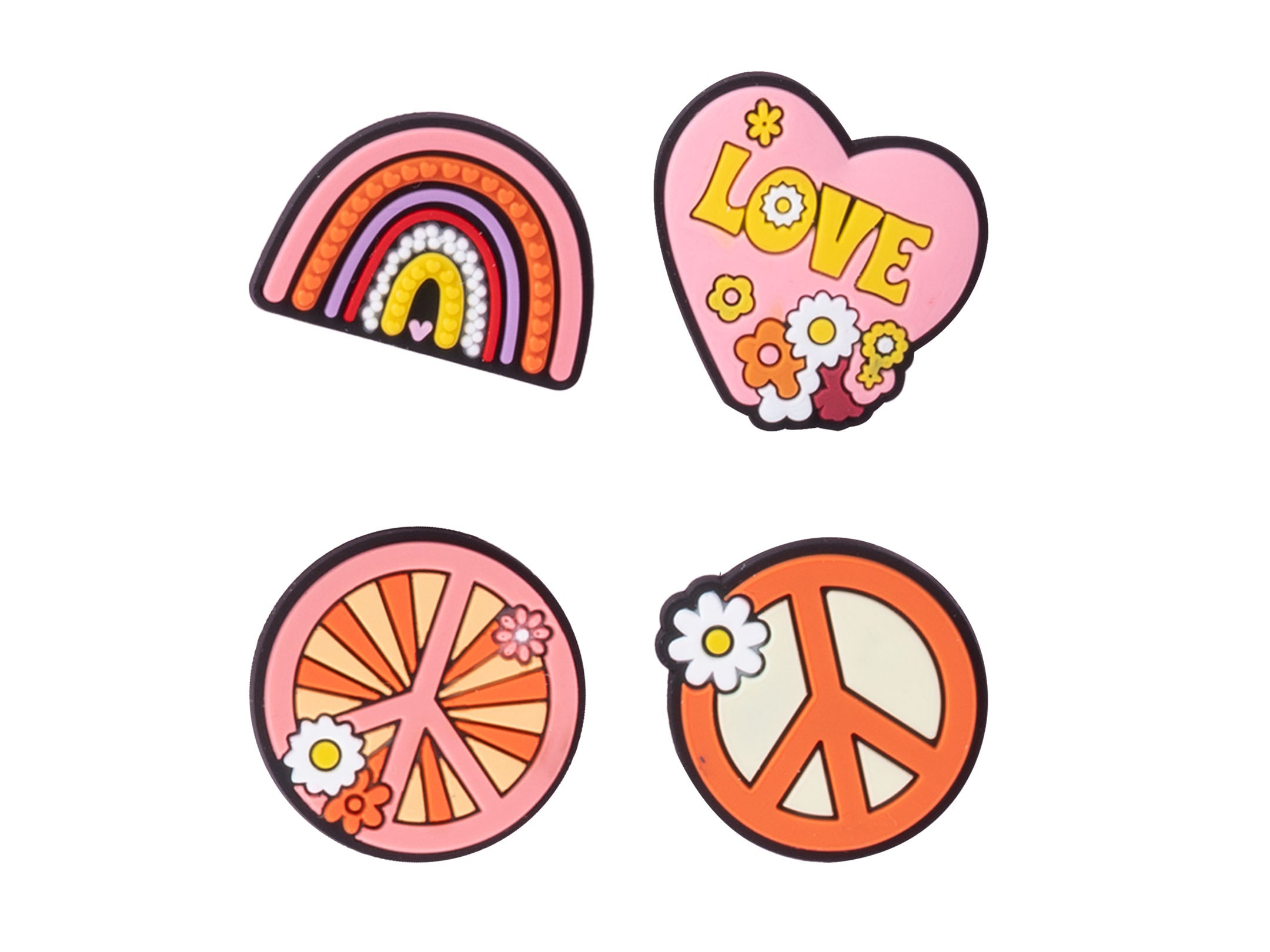 Set 4 Pezzi Pin It Flower Power