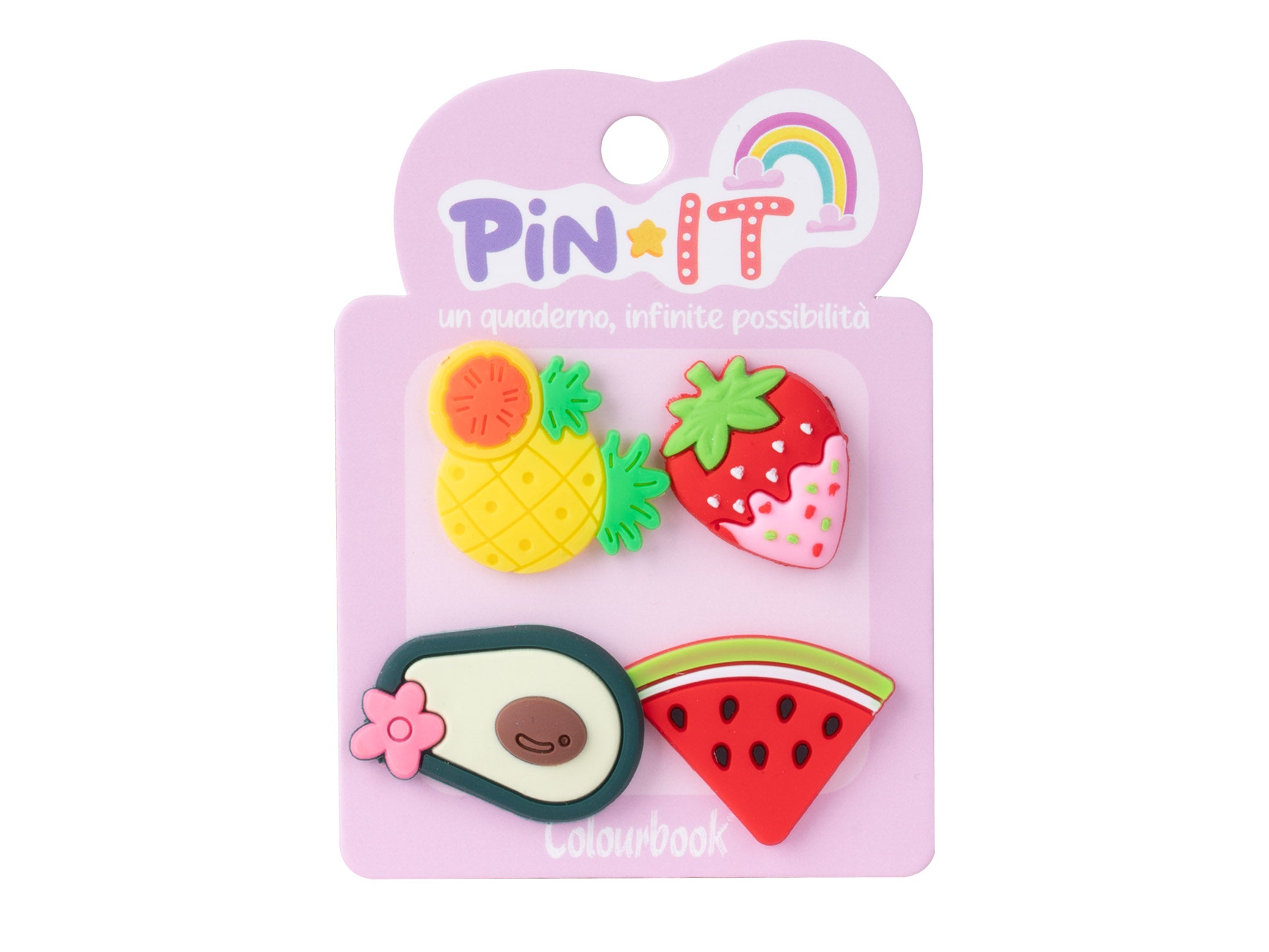 Set 4 Pezzi Pin It Love & Fruit