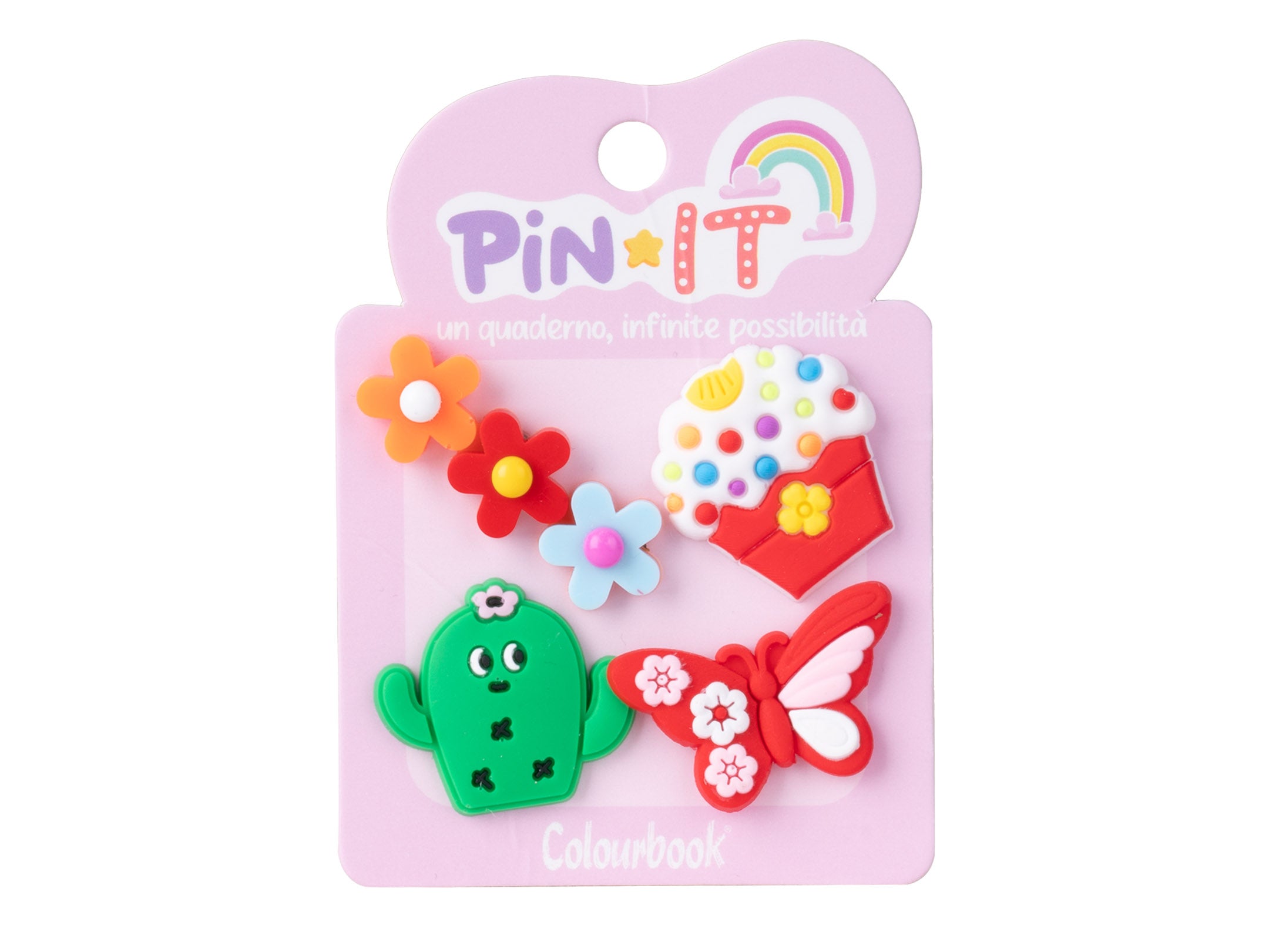 Set 4 Pezzi Pin It Flower & Sweeties