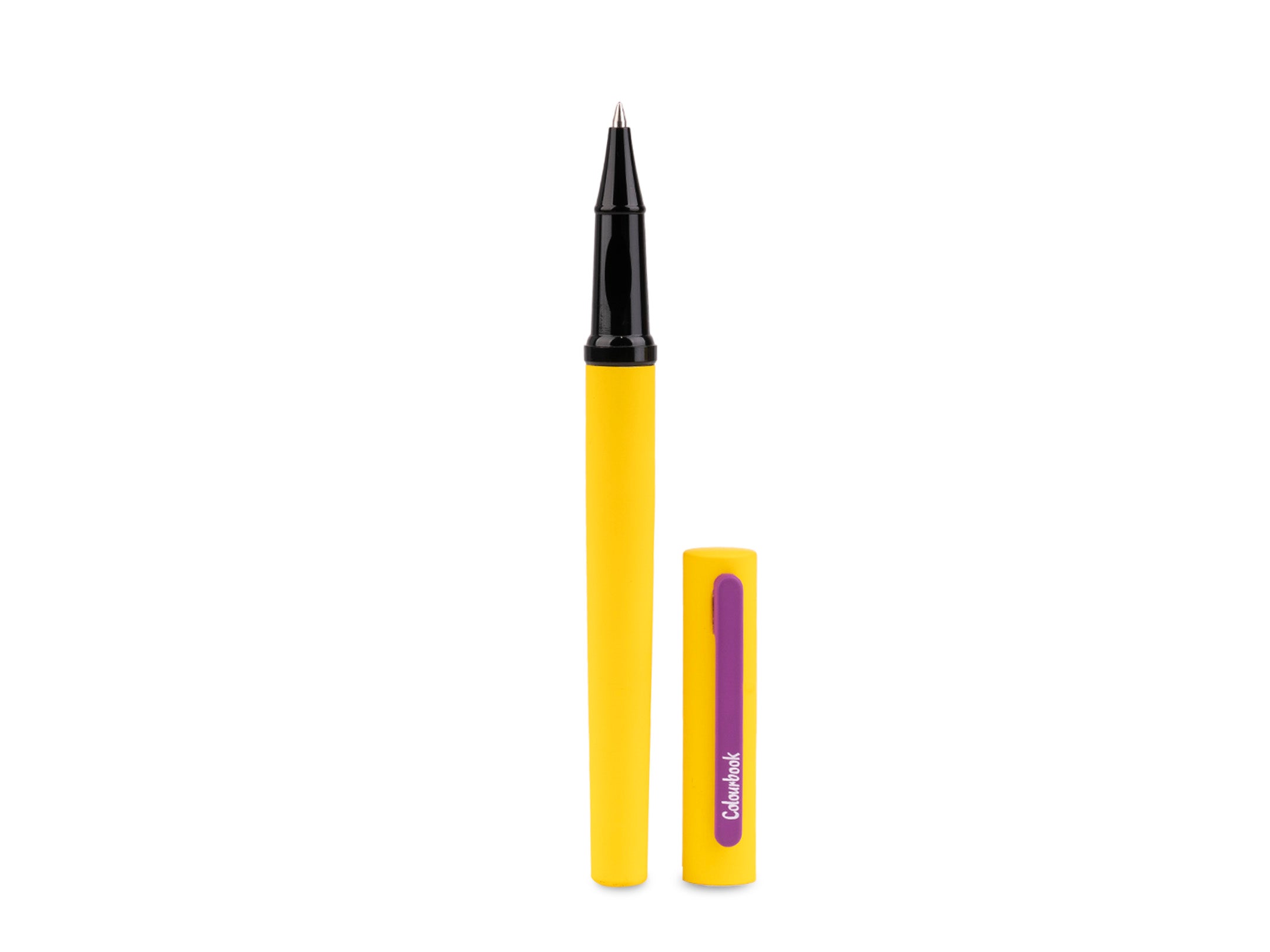 Penna roller in metallo creativity con astuccio col Giallo