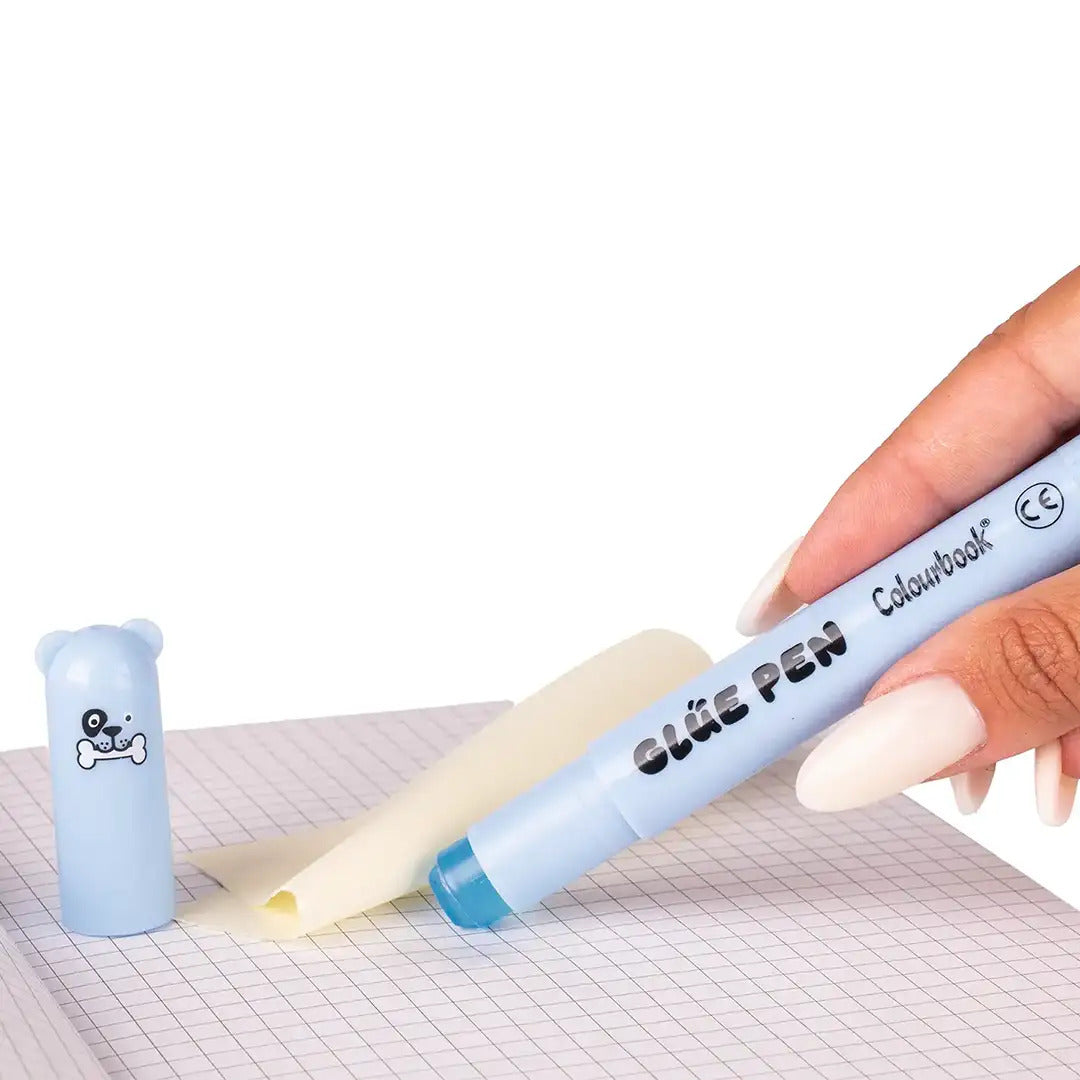 Colla colorata 6g Glue Pen Cancellotta - Cane Azzurro
