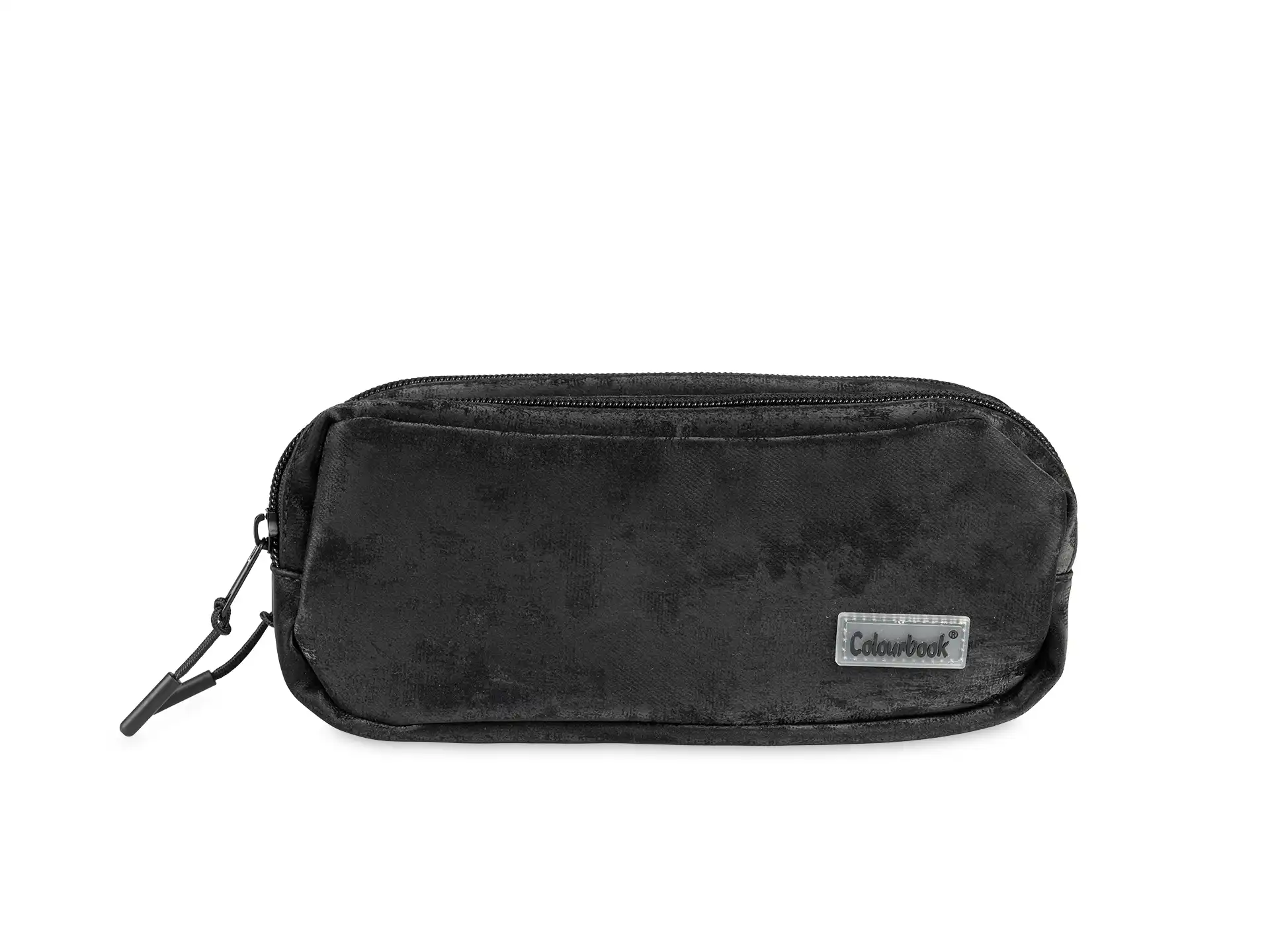 Colourbook Astuccio due scomparti Dune - Nero