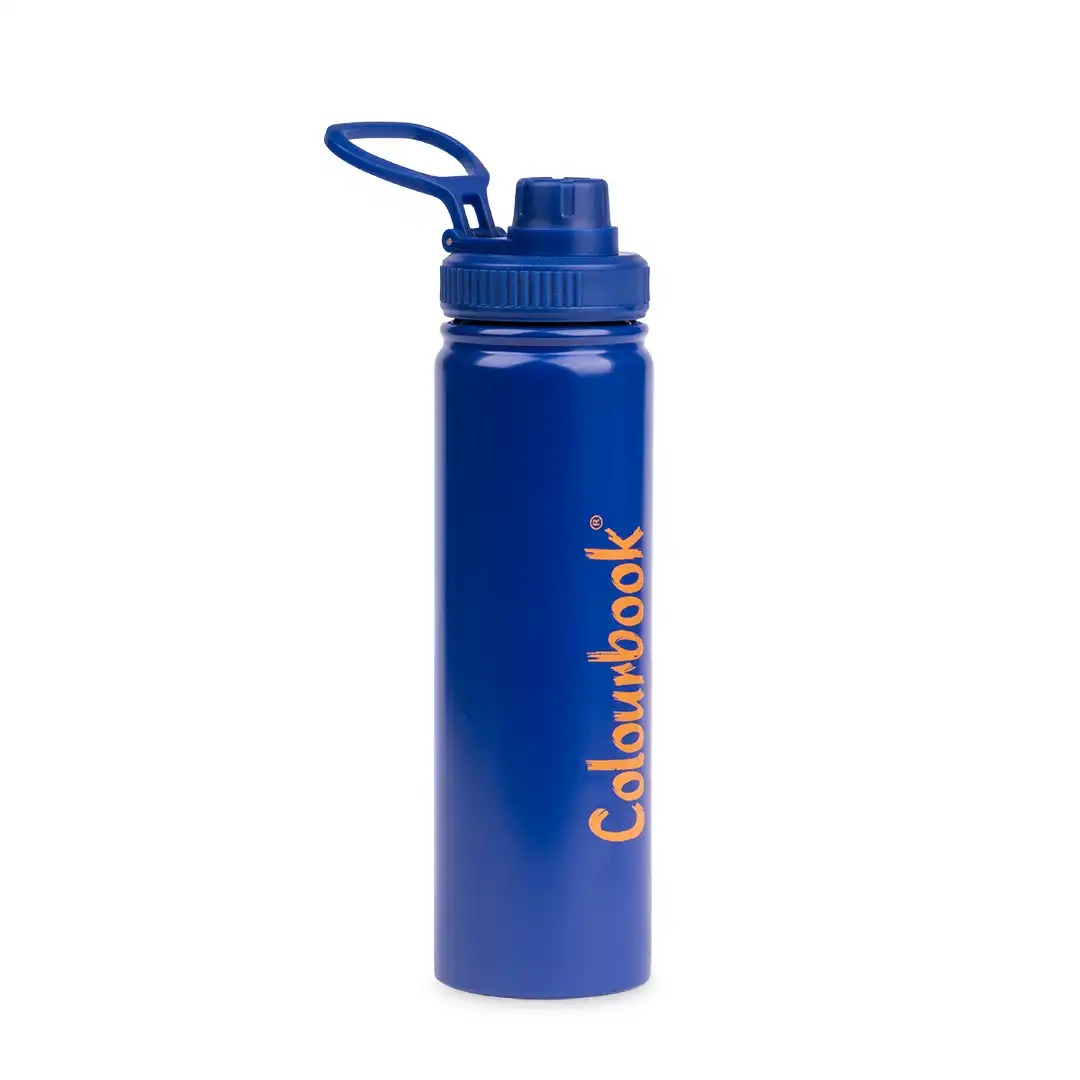 Borraccia termica con beccuccio 650ml Colour Trek - Blu