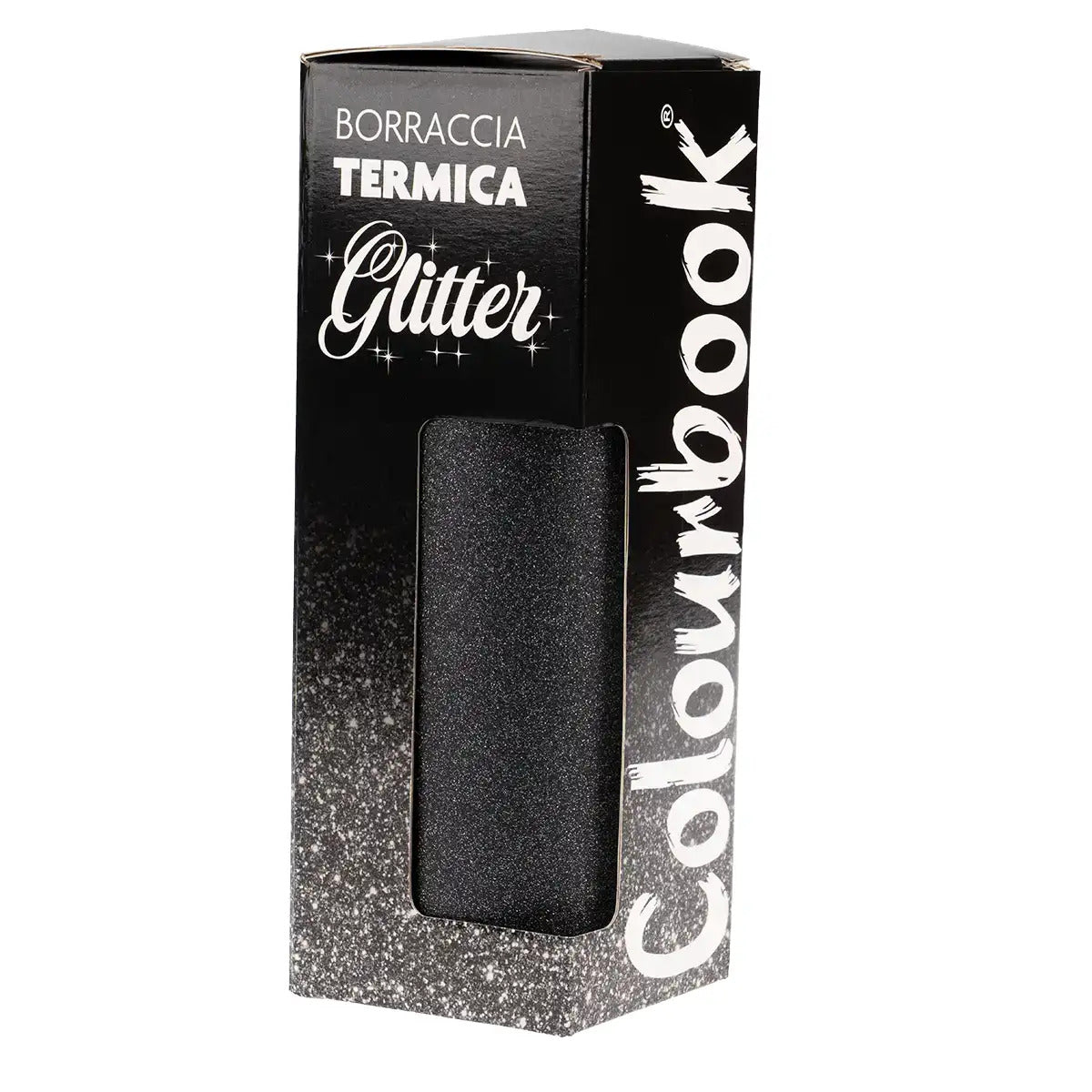 Borraccia termica Glitter 550ml - Nero