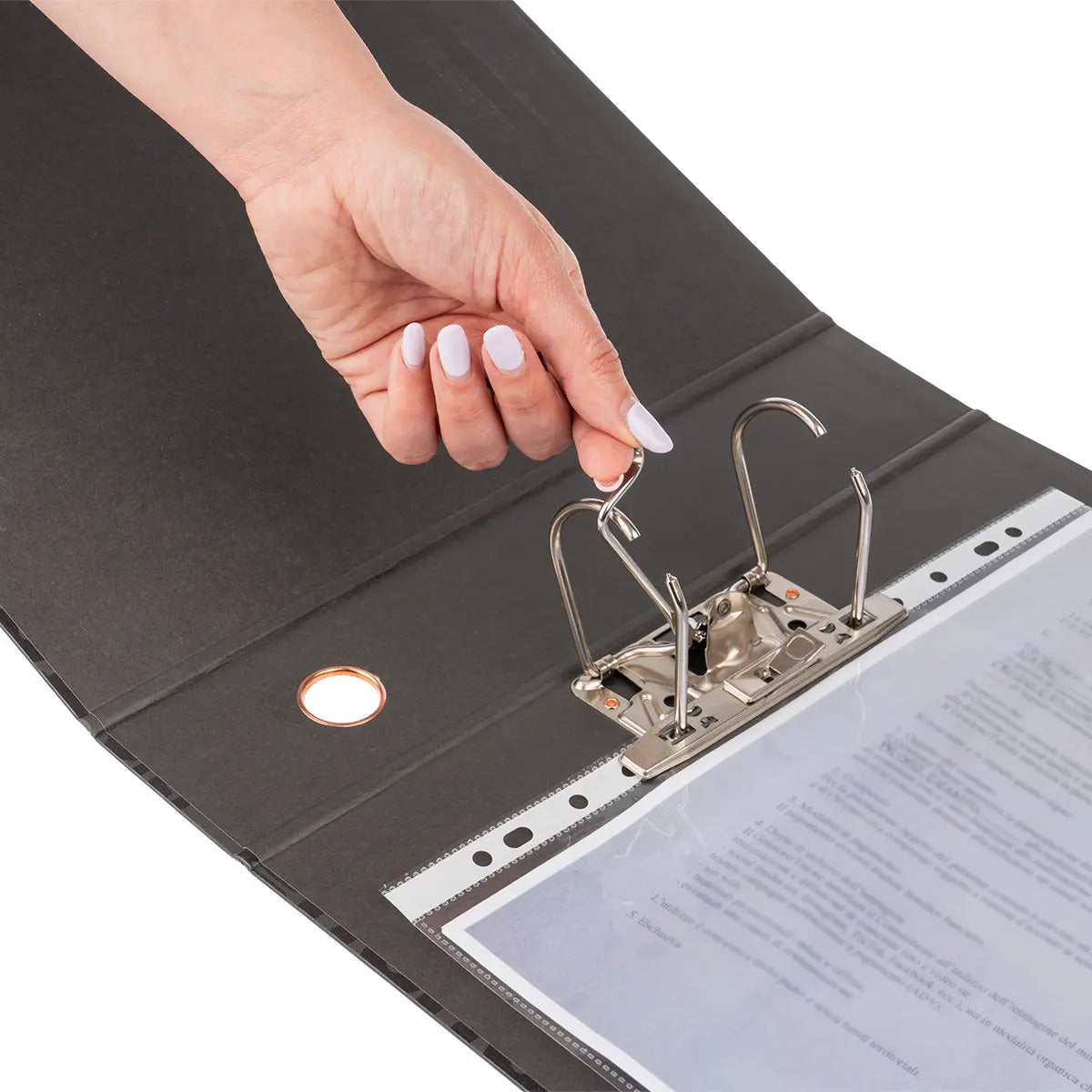 Registratore Office Nero dorso 8cm