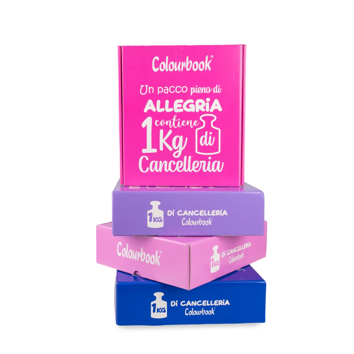 Box sorpresa 1kg cancelleria assortita - Fucsia