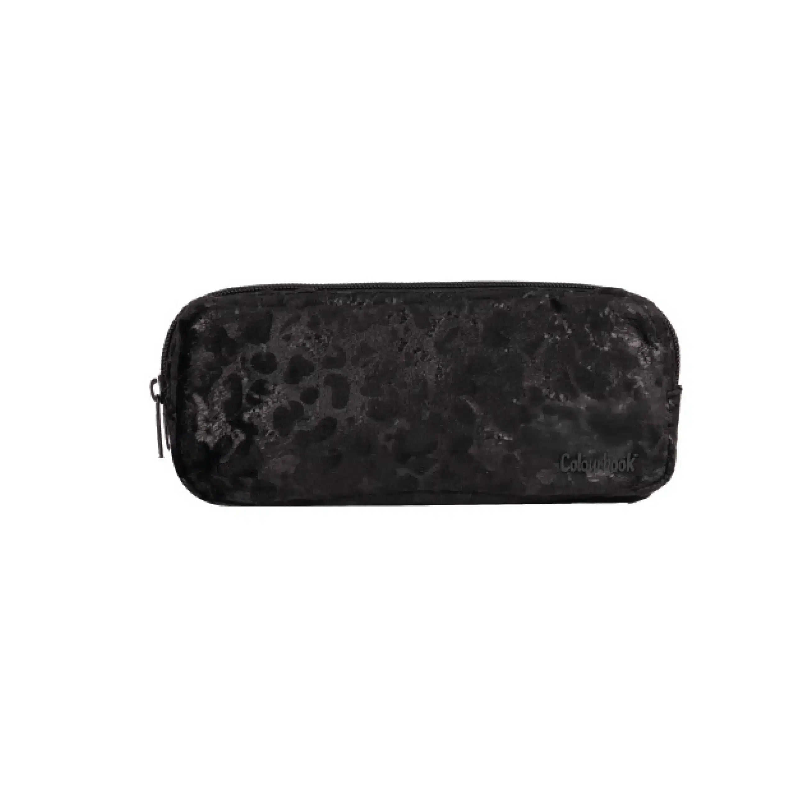Astuccio 2 zip Nero Assoluto - Grafite