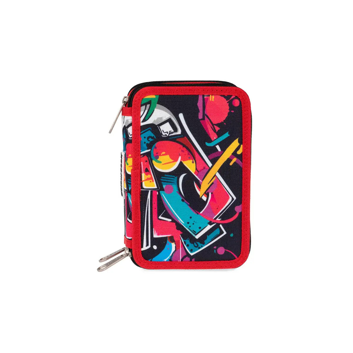 Astuccio 3 zip Urban Wave - Rosso