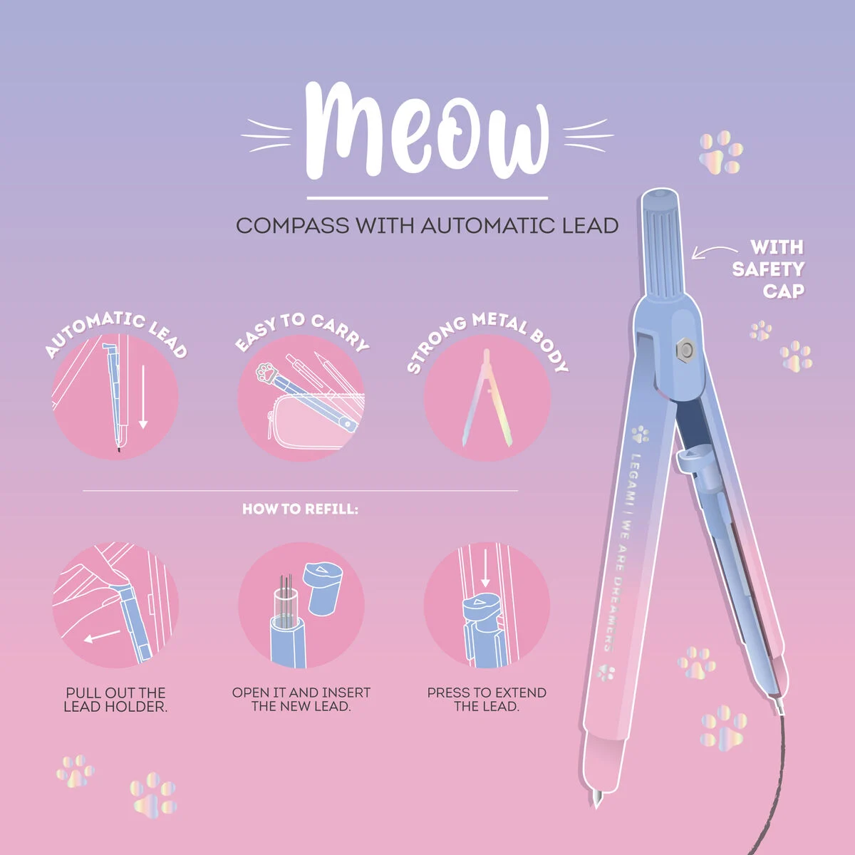 Compasso con Mina Automatica - Meow