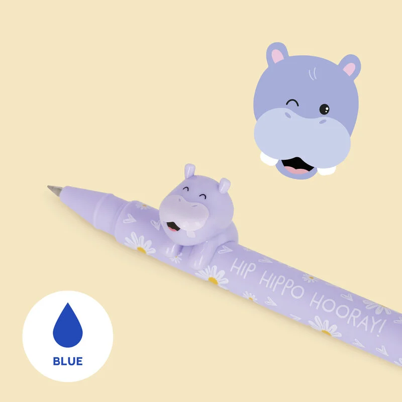 Legami - Penna Gel - Lovely Friends Hippo