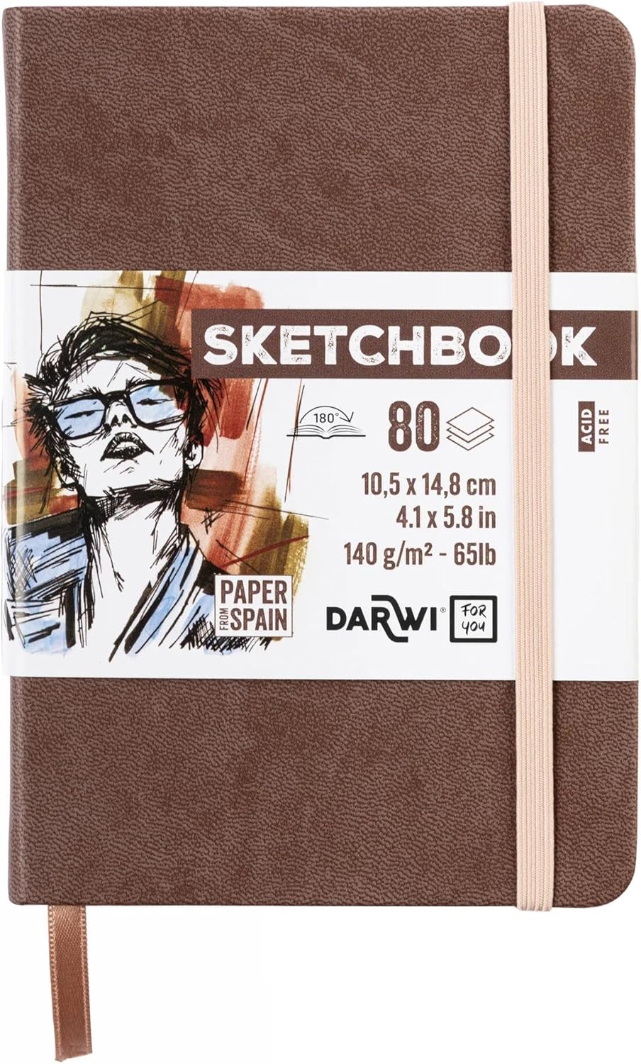 SKETCHBOOK 80FF A6 140GR - Marrone