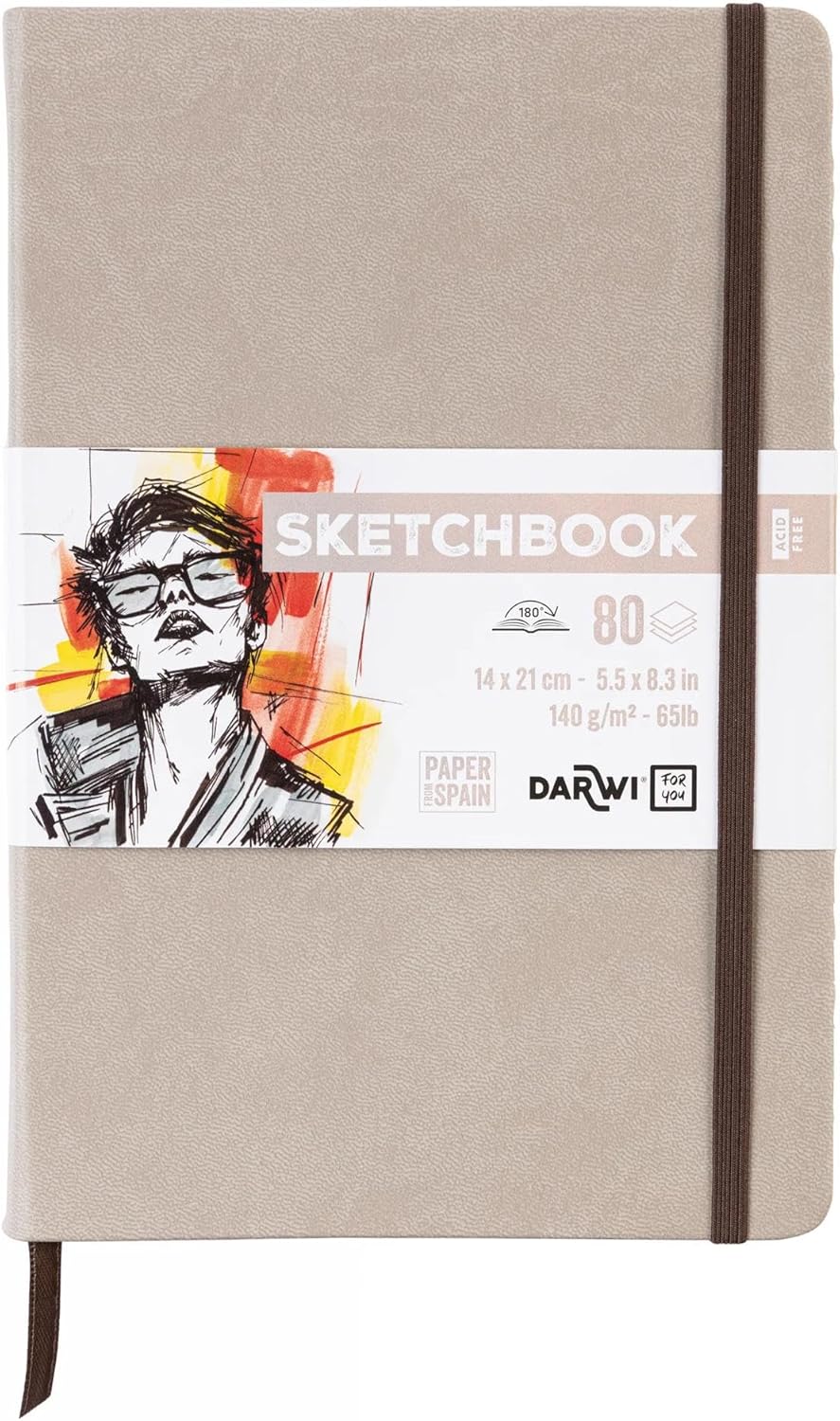 SKETCHBOOK 80FF 14x21CM 140GR - Tortora