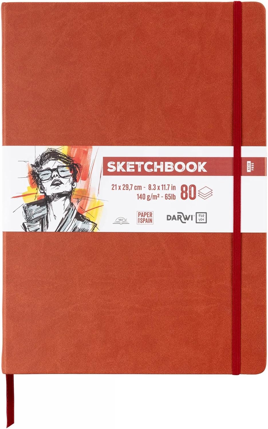 SKETCHBOOK 80FF A4 140GR - Terracotta