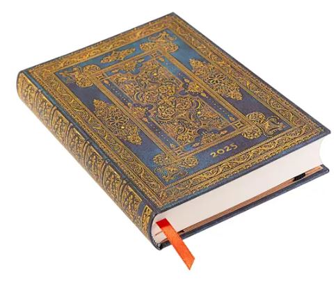 PAPERBLANKS AGENDA 2025 12 MESI BLU LUSSUOSO DESIGN DI LUSSO