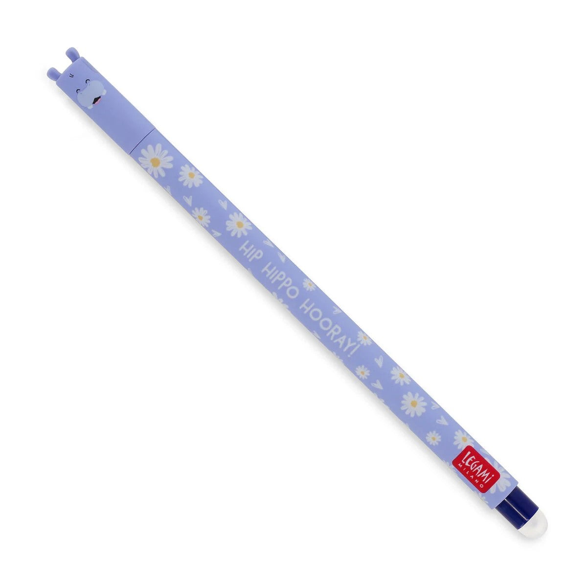 Penna Gel Cancellabile  Erasable Pen Hippo Colore Blu