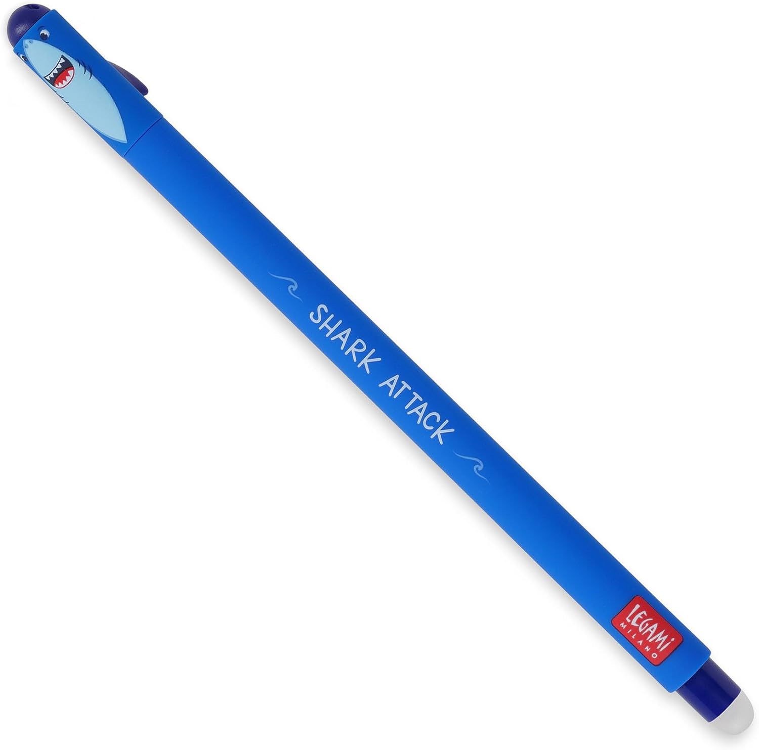 Penna Gel Cancellabile Erasable Pen Shark Attak Colore Blu