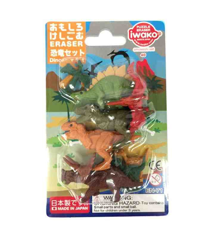 BLISTER GOMME IWACO TEMA DINOSAURI