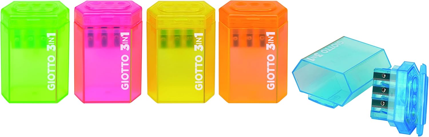 Giotto Temperamatite 3IN1 - Fucsia