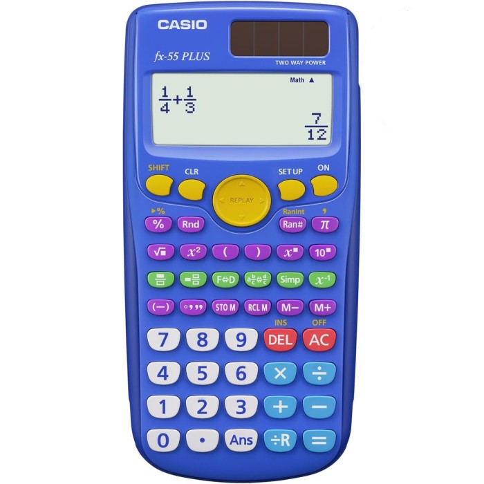 CALCOLATRICE SCIENTIFICA FX55 PLUS 240 FUNZIONI CASIO BLU