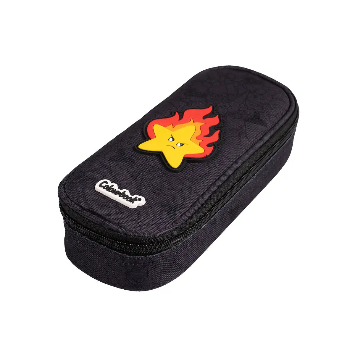 Astuccio ovale Gianpiero - Nero con fiamma