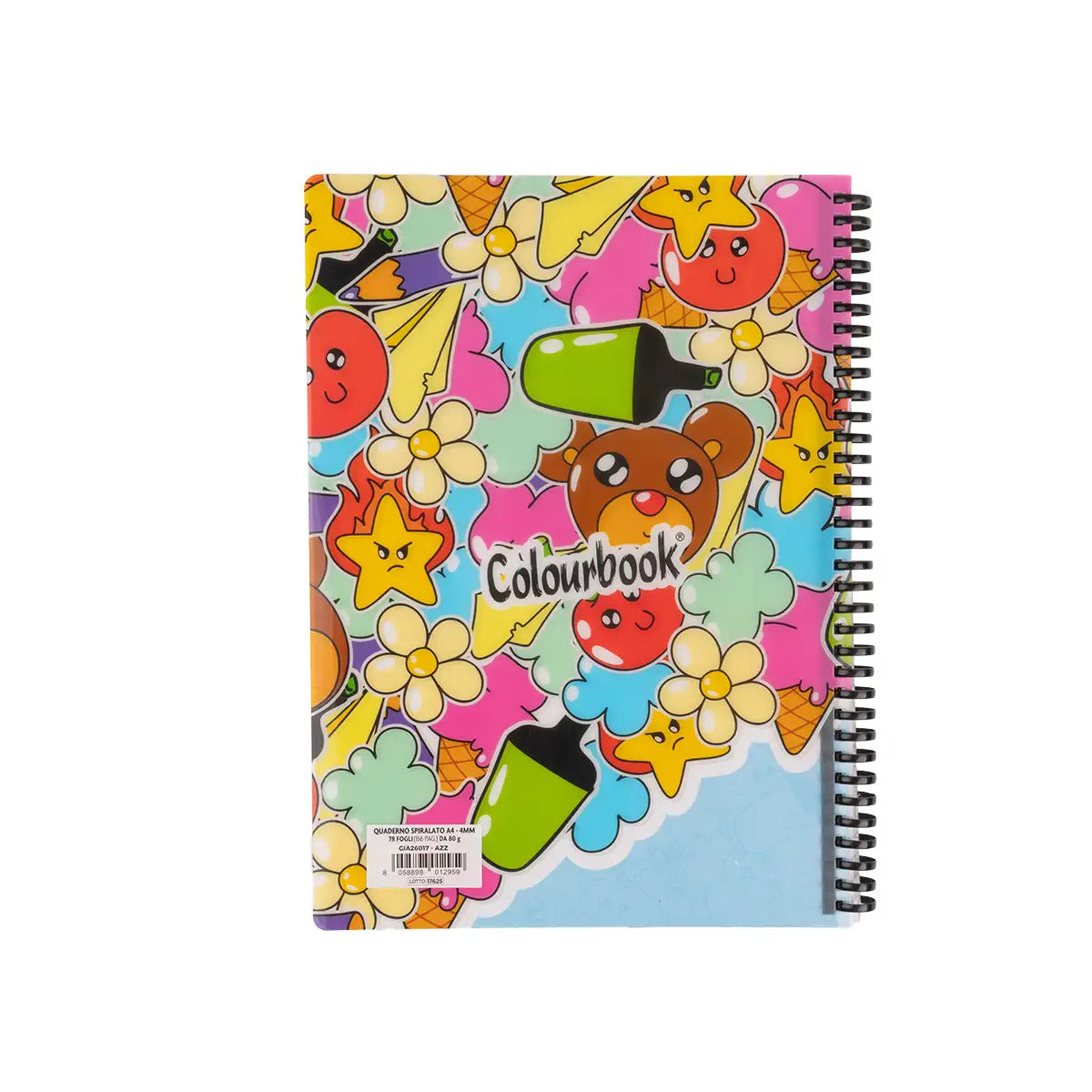 Quaderno spiralato soft Gianpiero 1R - Azzurro