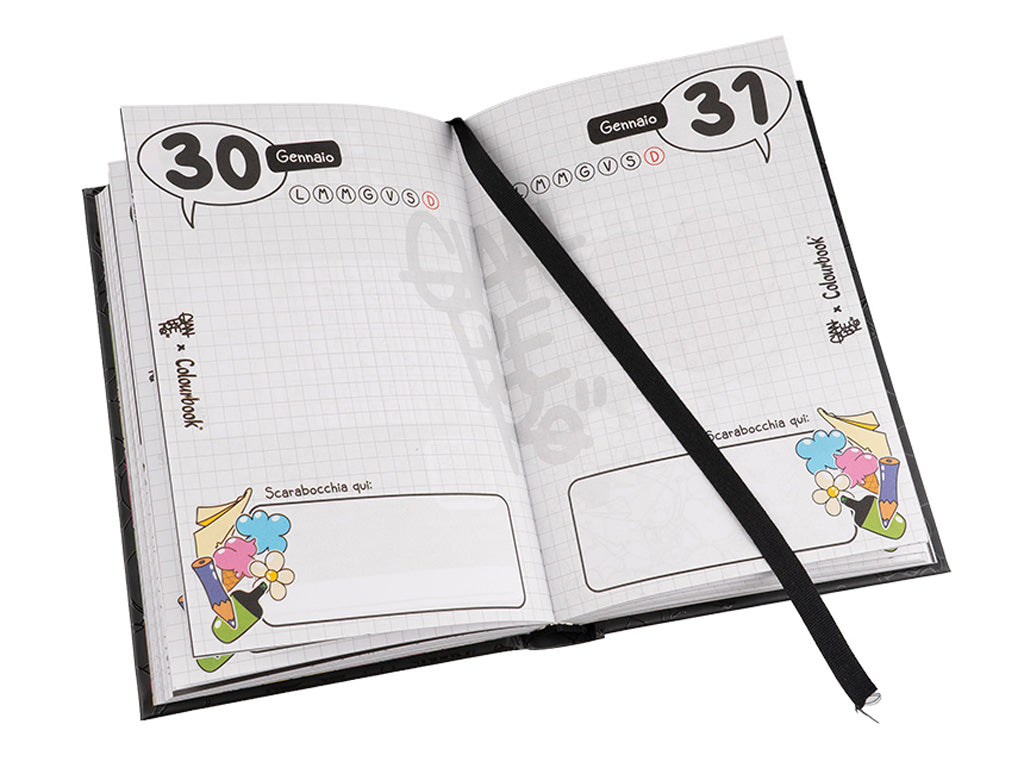 Diario 12 Mesi Gianpiero x Colourbook Non Datato - Fiamma