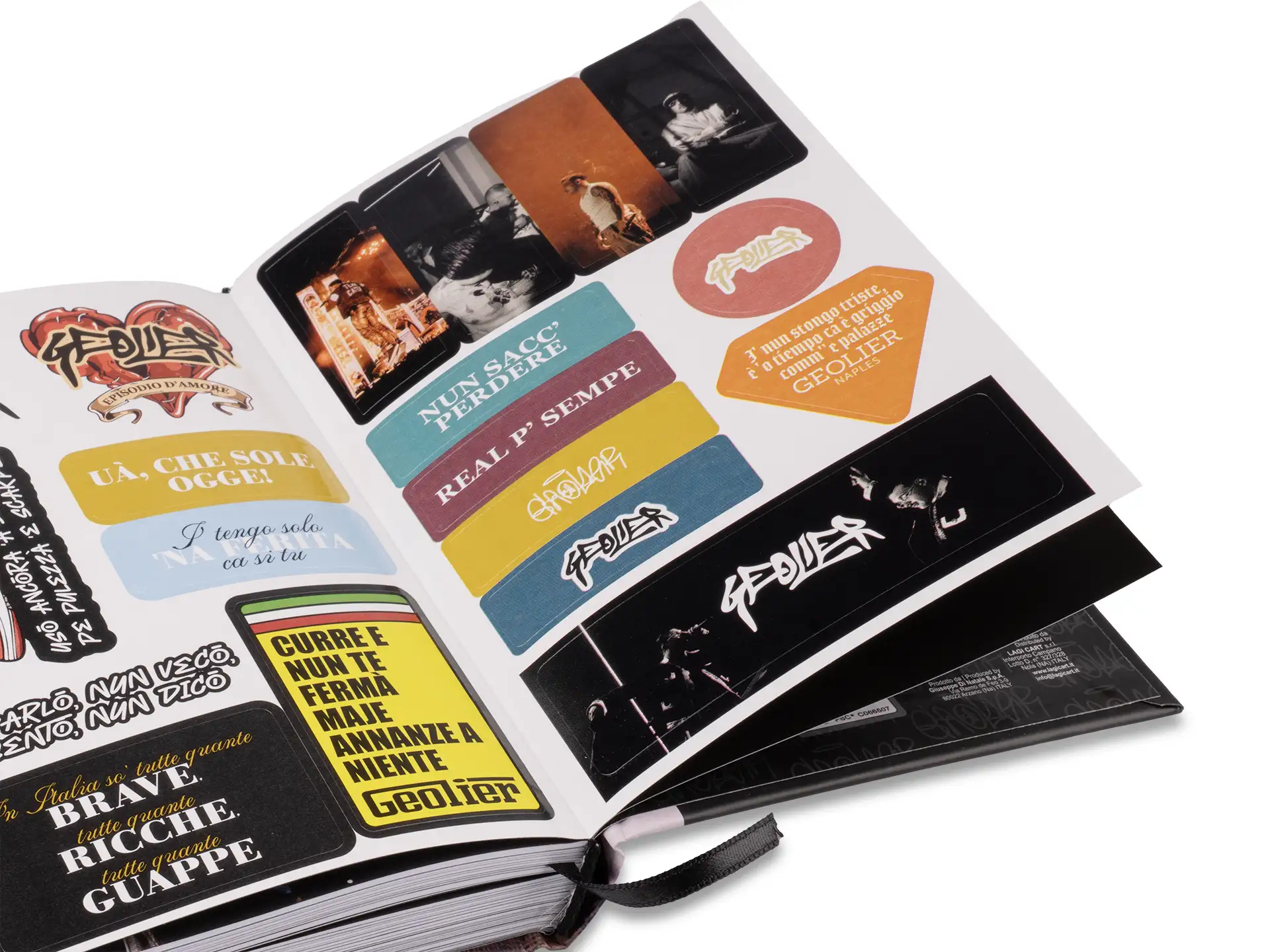 Colourbook Diario scuola 12 mesi Geolier 2025/2026 Palco